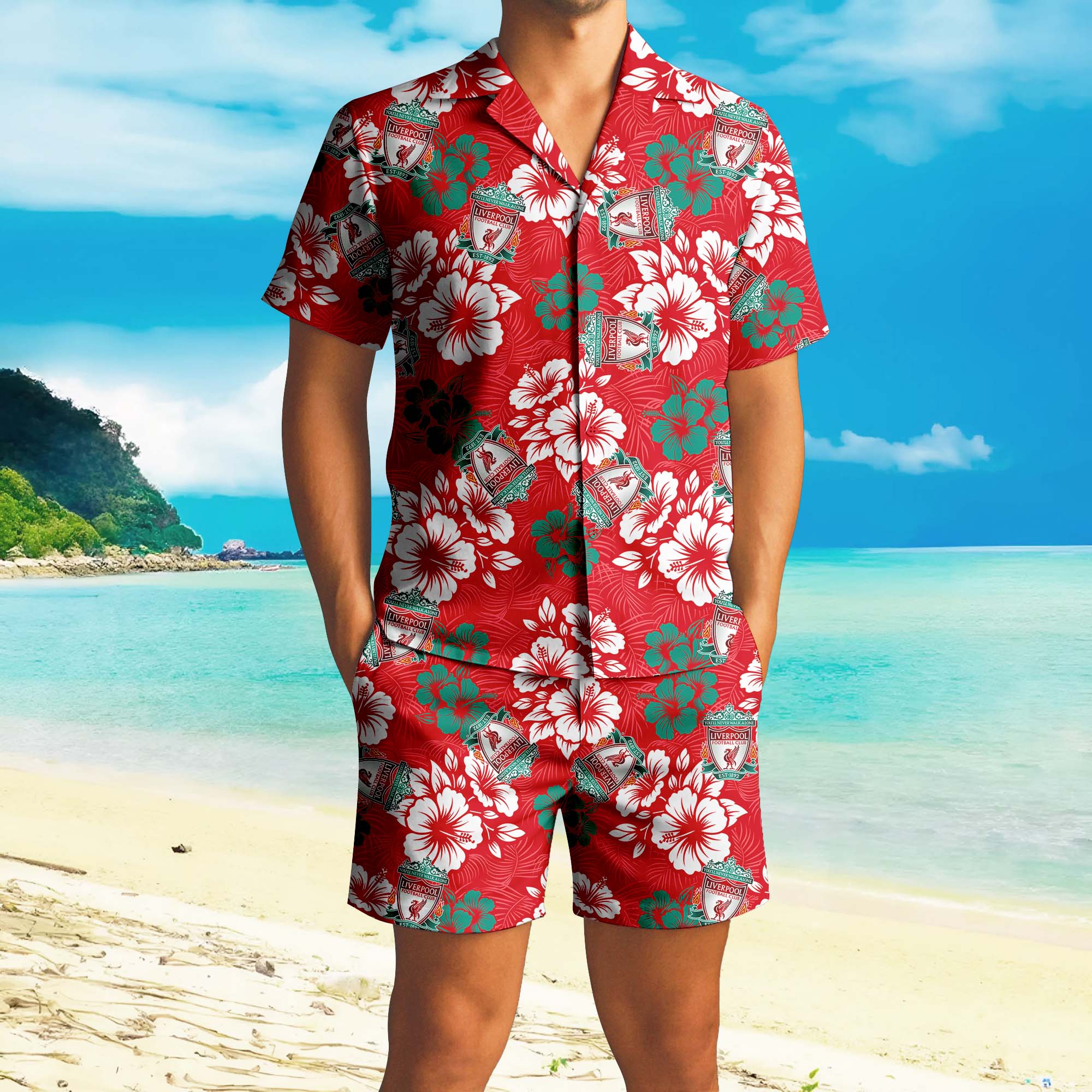 Hawaiian Pattern Premier League Shirt+Short PT72854