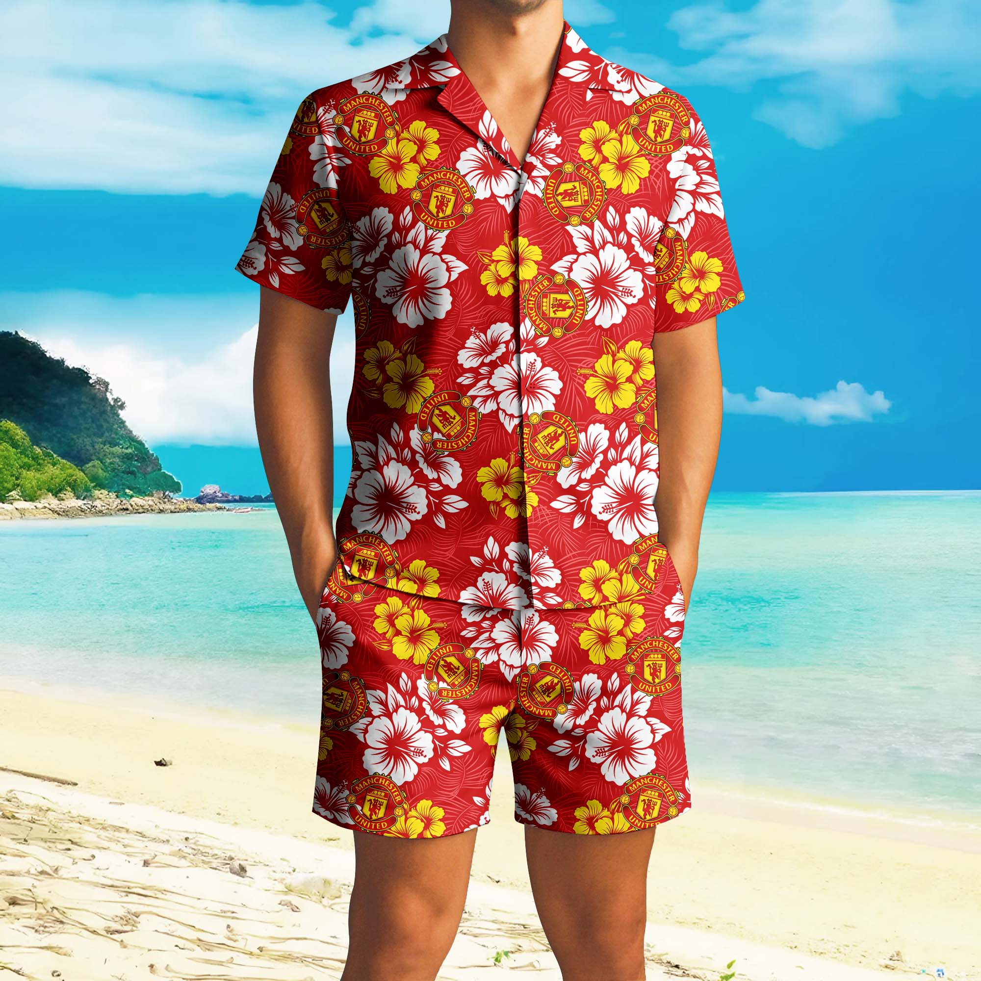 Hawaiian Pattern Premier League Shirt+Short PT72856