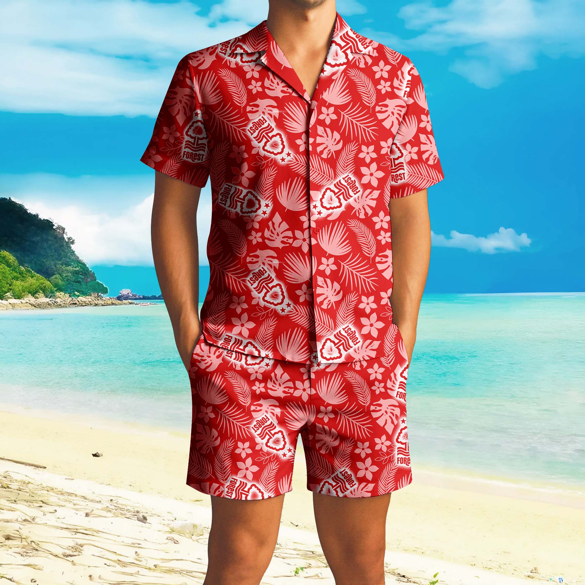 Hawaiian Pattern Premier League Shirt+Short PT72858