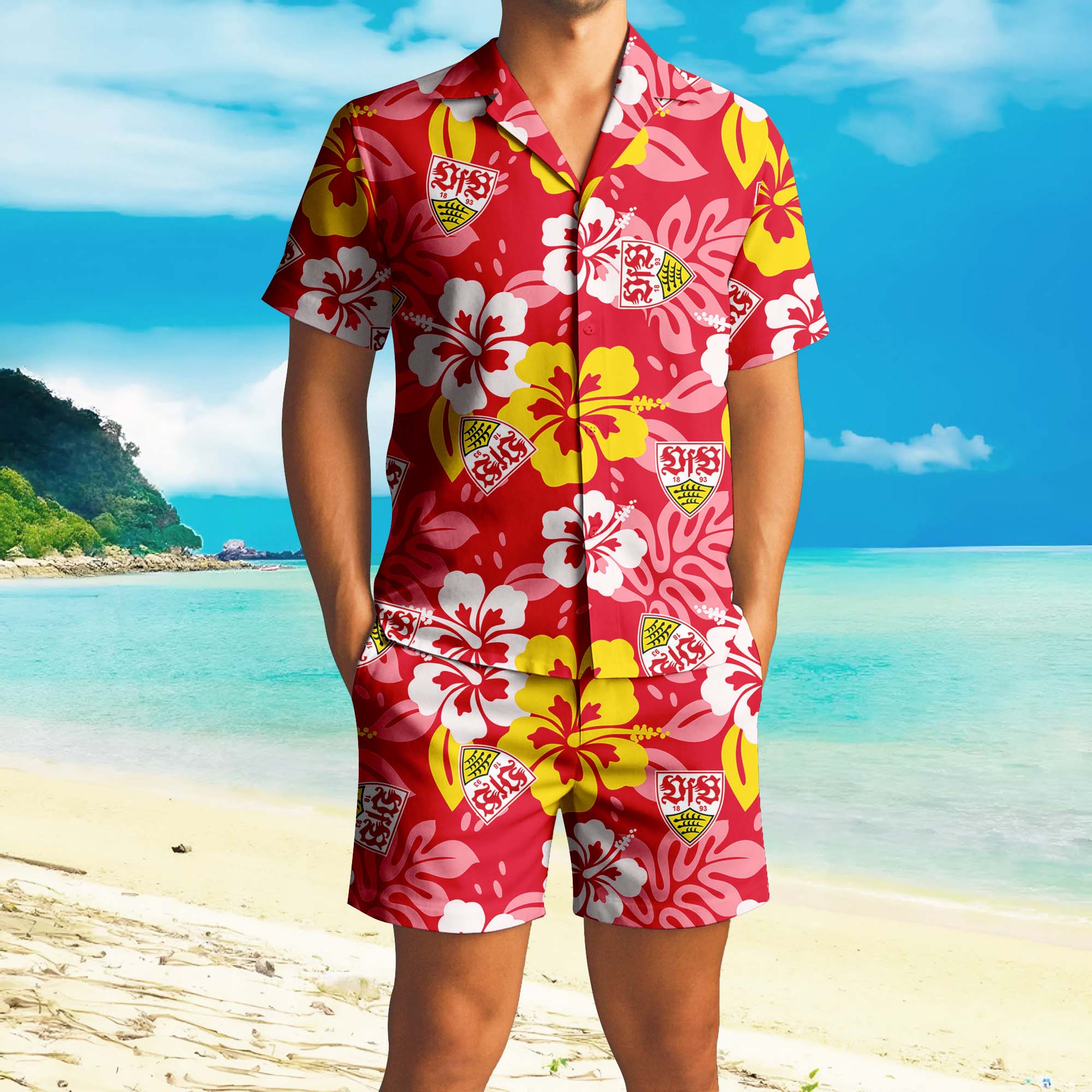 Hawaiian Pattern Bundesliga Shirt+Short PT72879