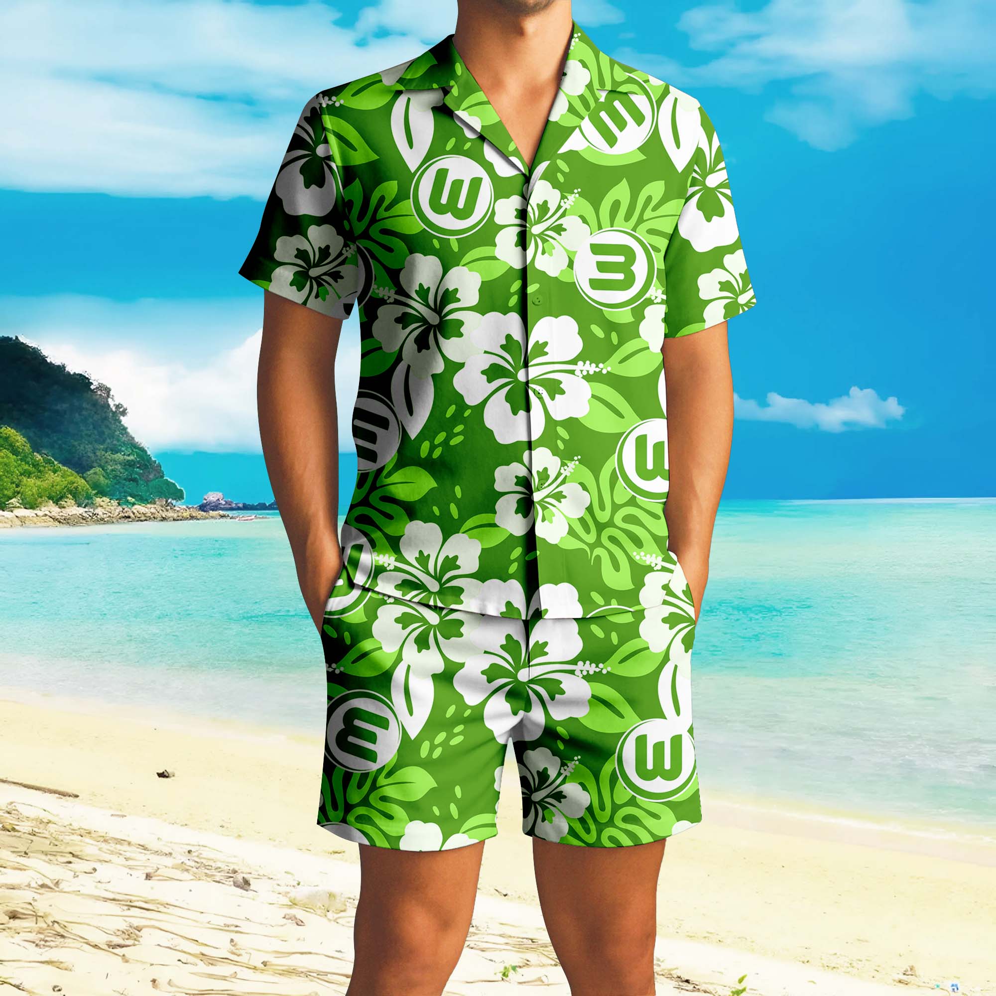 Hawaiian Pattern Bundesliga Shirt+Short PT72880