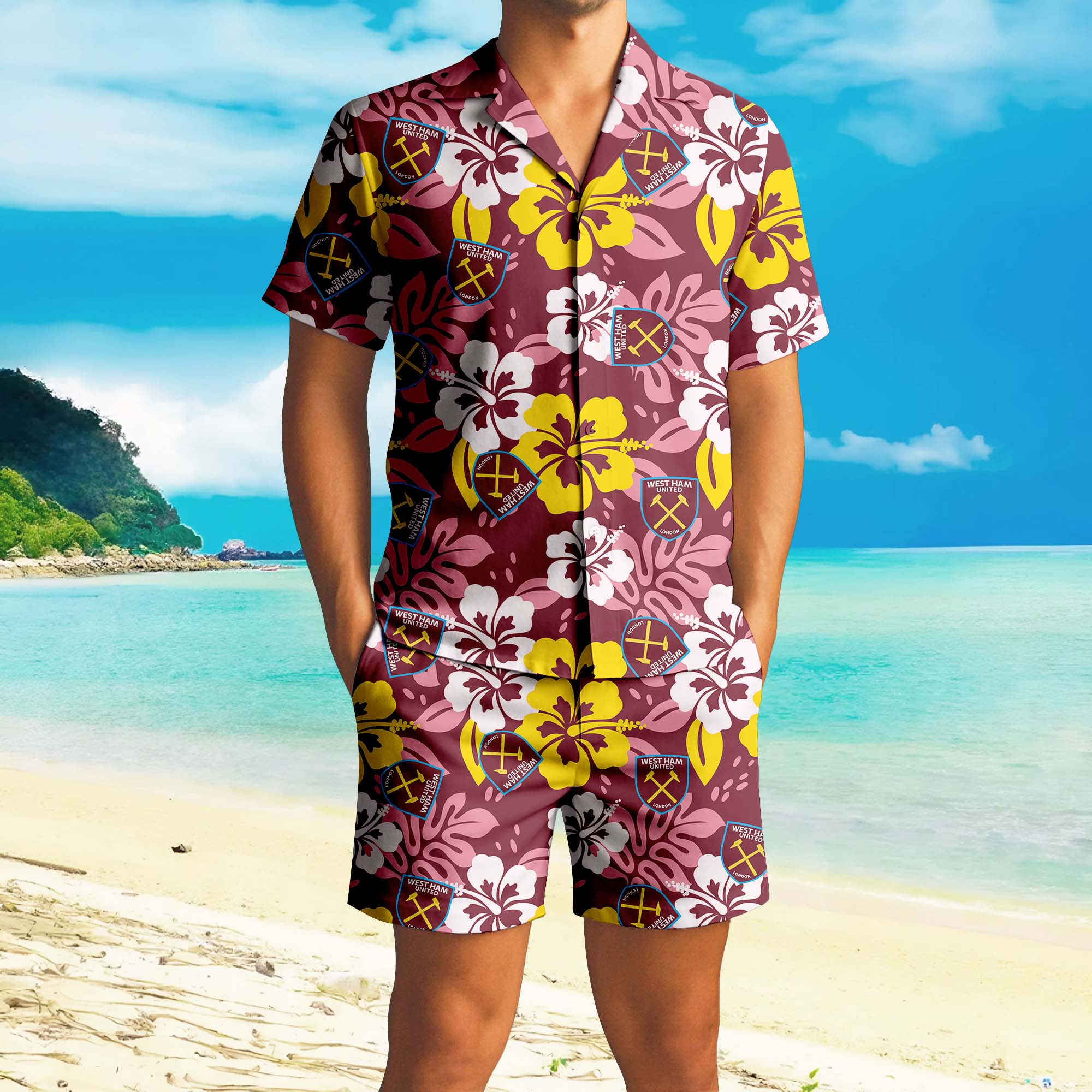 Hawaiian Pattern Premier League Shirt+Short PT72861