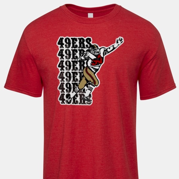 1970 Vintage San Francisco 49ers T-Shirt PT73654