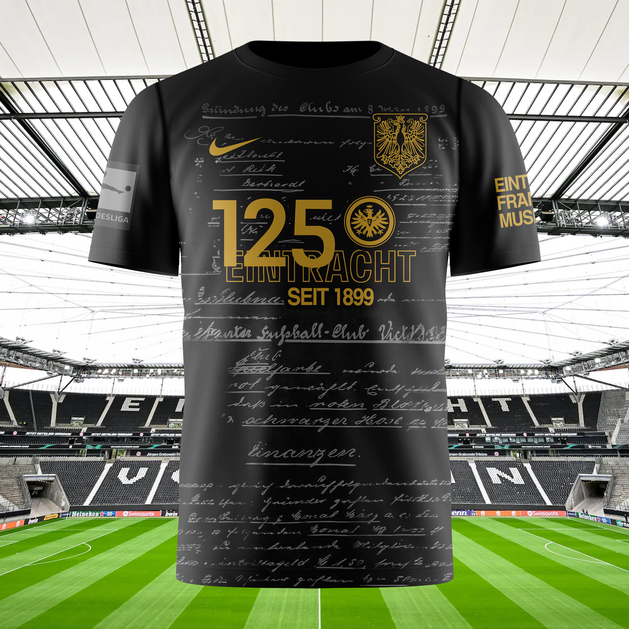 Eintracht Frankfurt 2023-24 Anniversary Kit Retro Shirt PT73630
