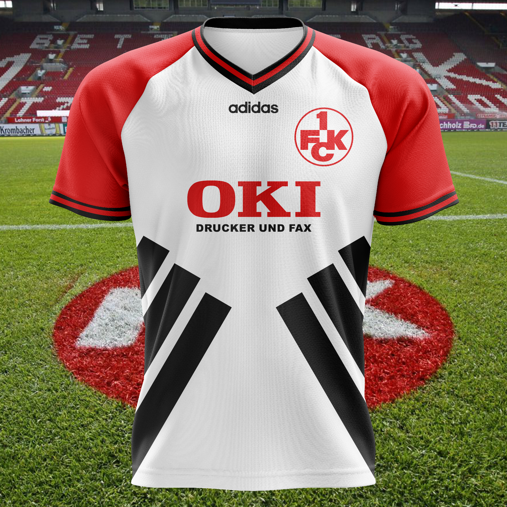 1 FC Kaiserslautern- Season 1995-1996 away Retro Shirt PT73634