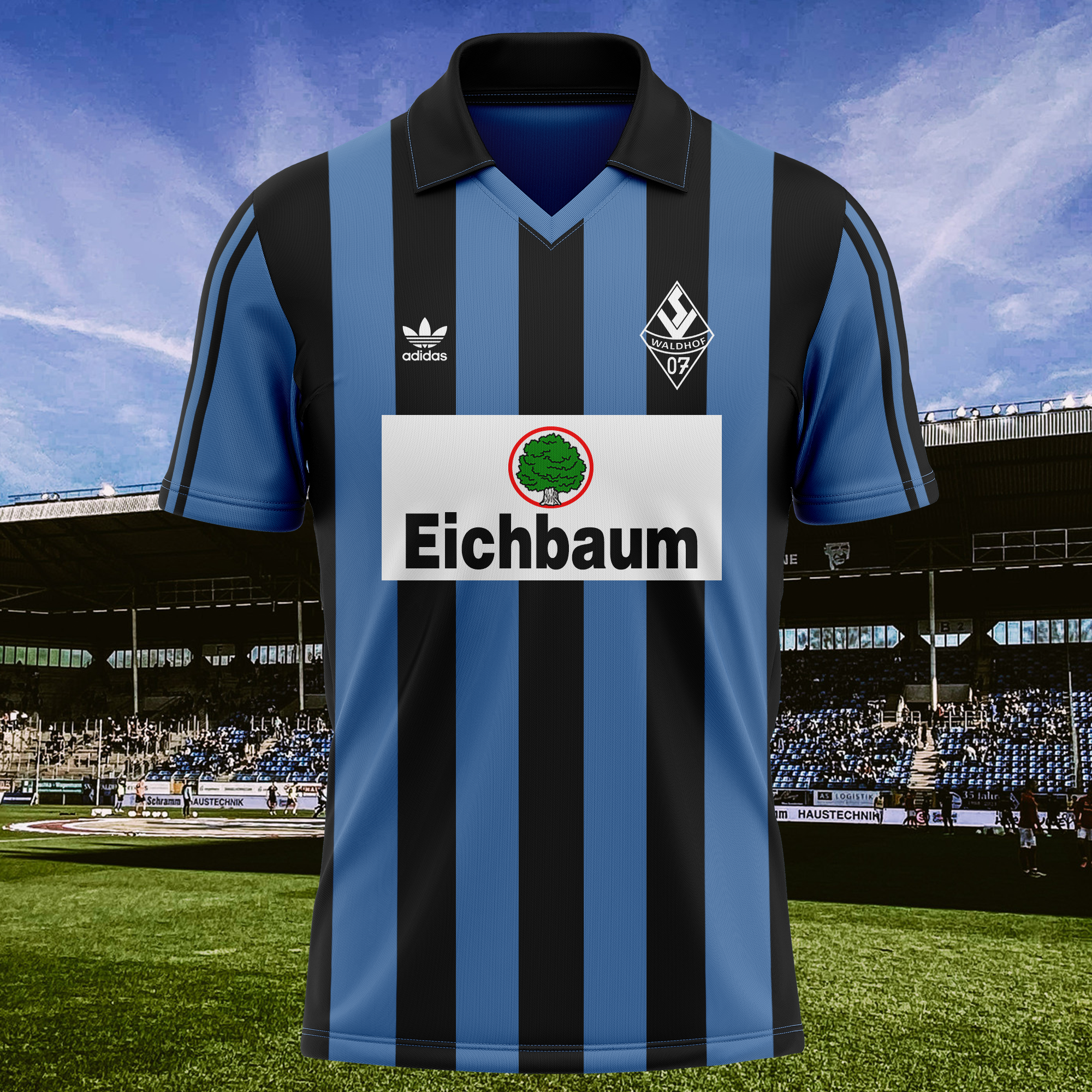 Waldhof Mannheim 1990-91 Heim 2-Trikot Retro Shirt PT73638