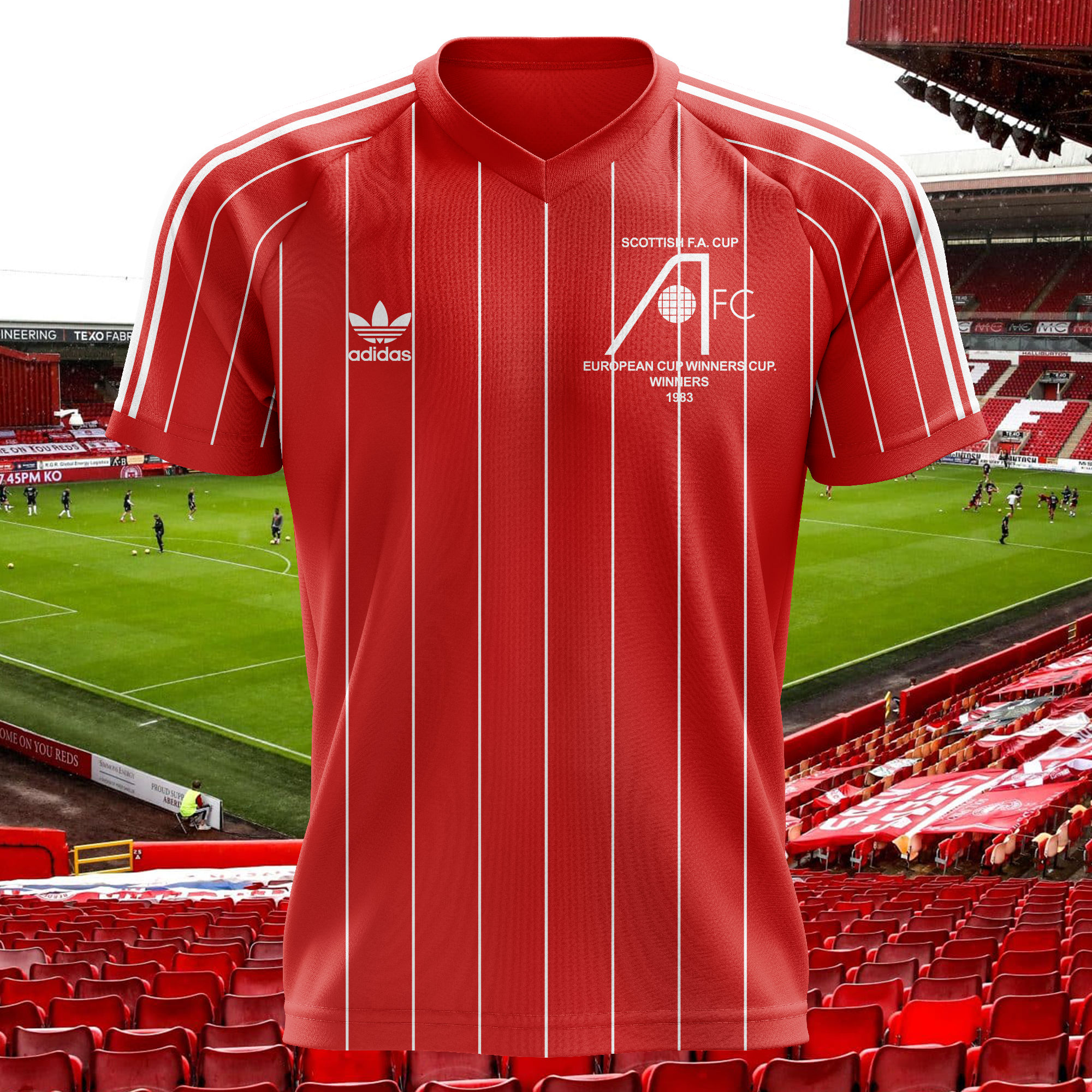 Aberdeen FC 1983-84 Home Kit Retro Shirt PT73681