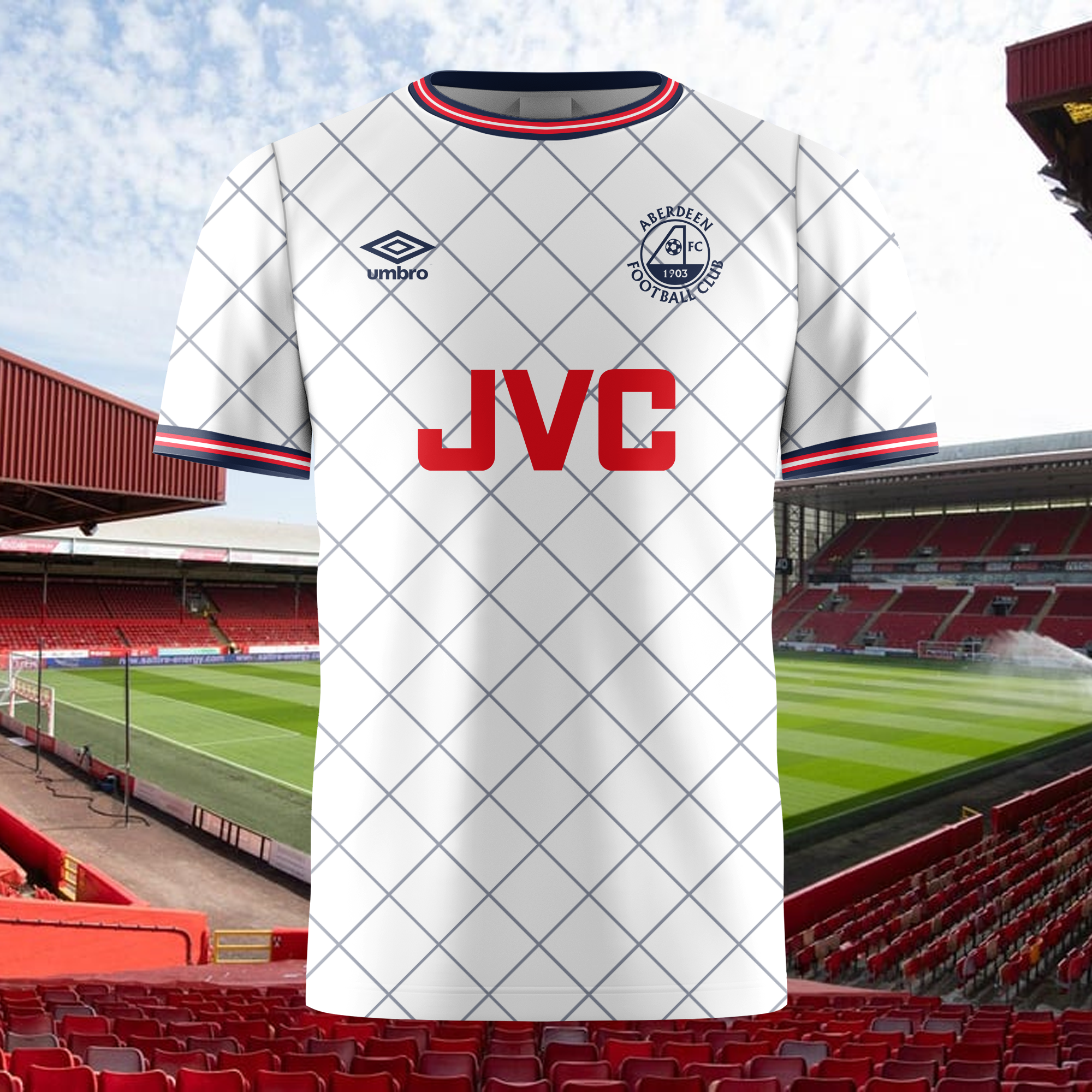Aberdeen FC 1987-88 Away Kit Retro Shirt PT73708