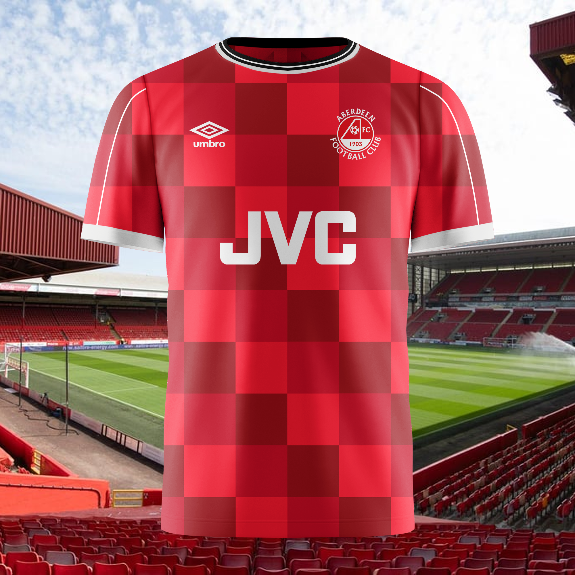 Aberdeen FC 1987-88 Home Kit Retro Shirt PT73709