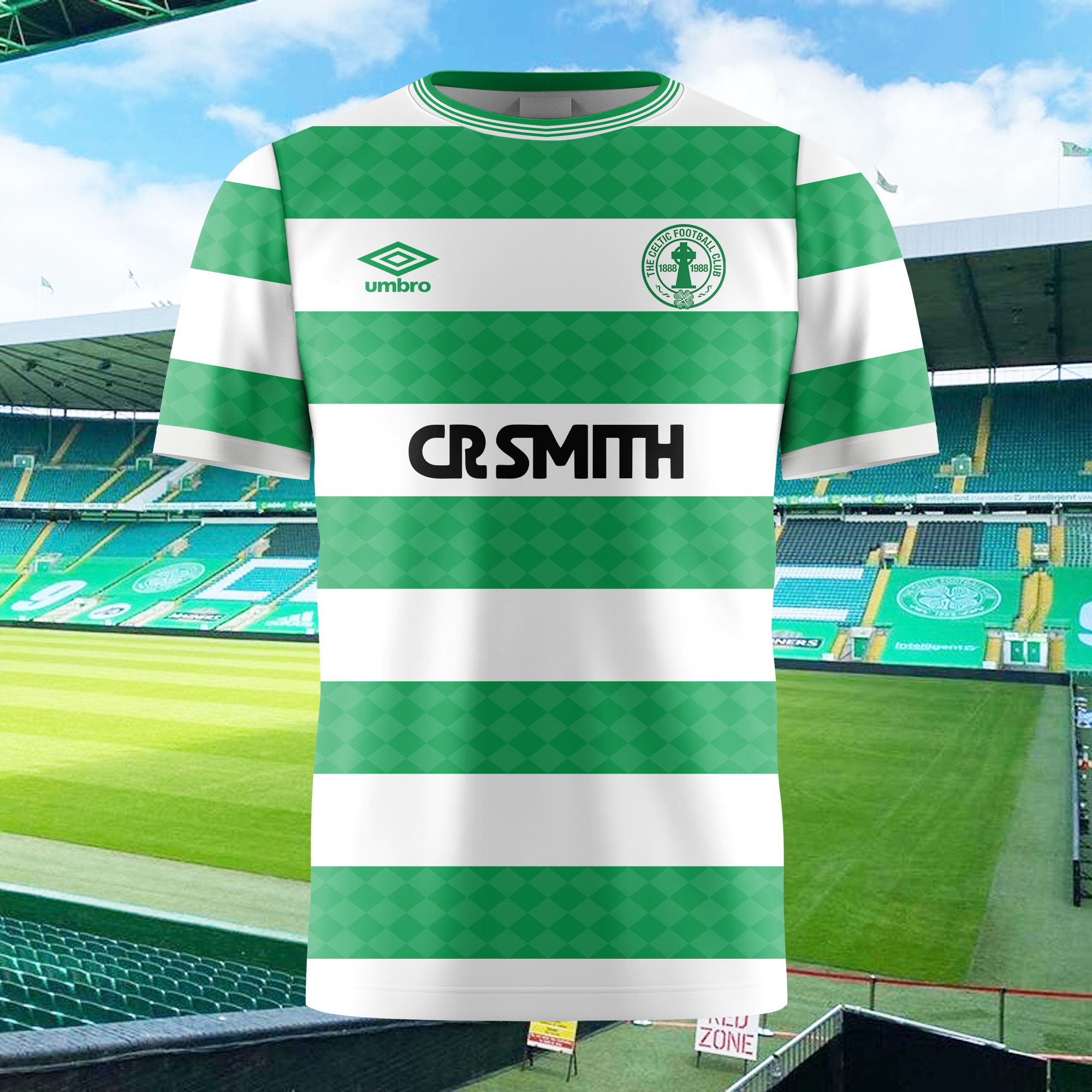 Celtic FC 1987-88 Home Kit Retro Shirt PT73711