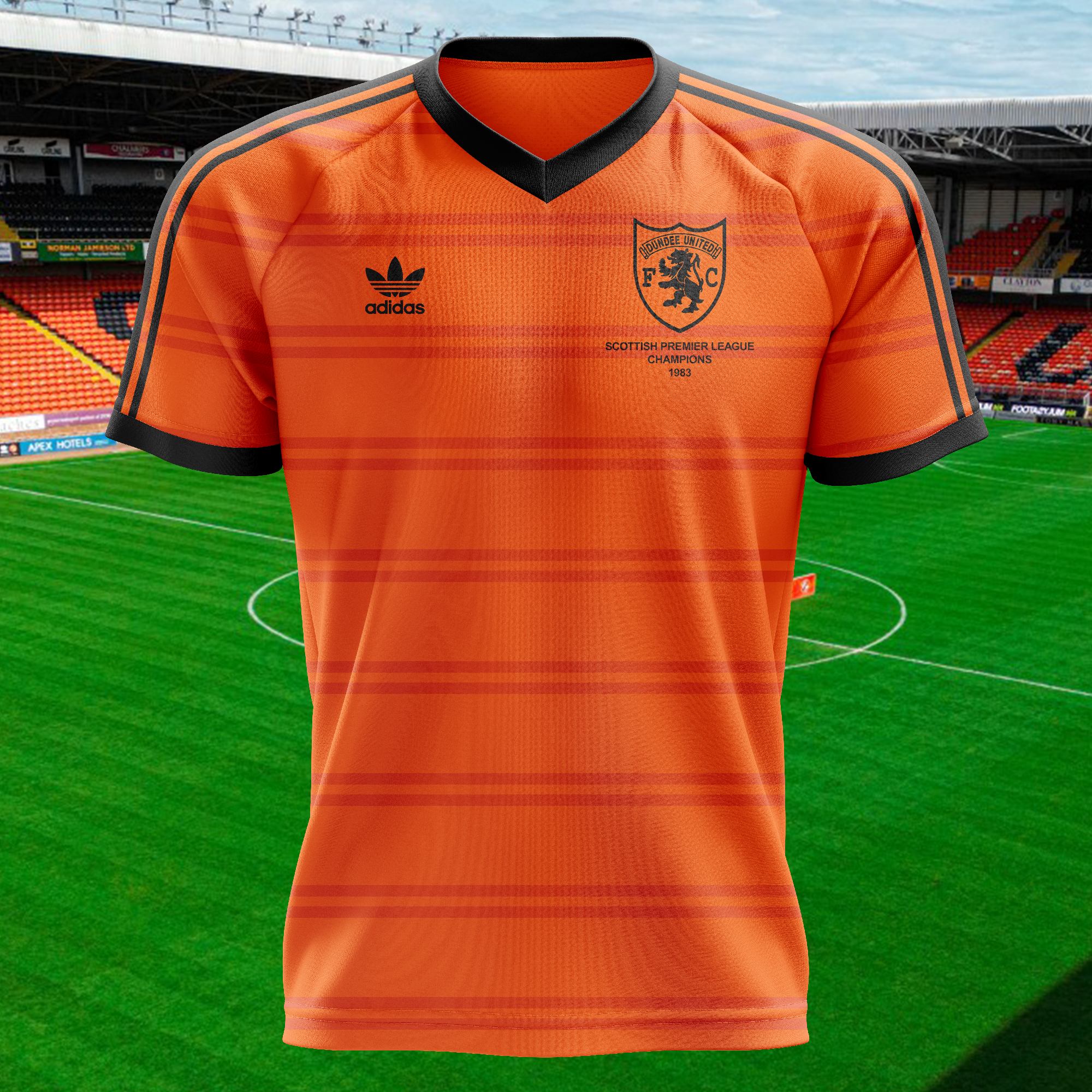 Dundee United 1983-84 Home Kit Retro Shirt PT73687
