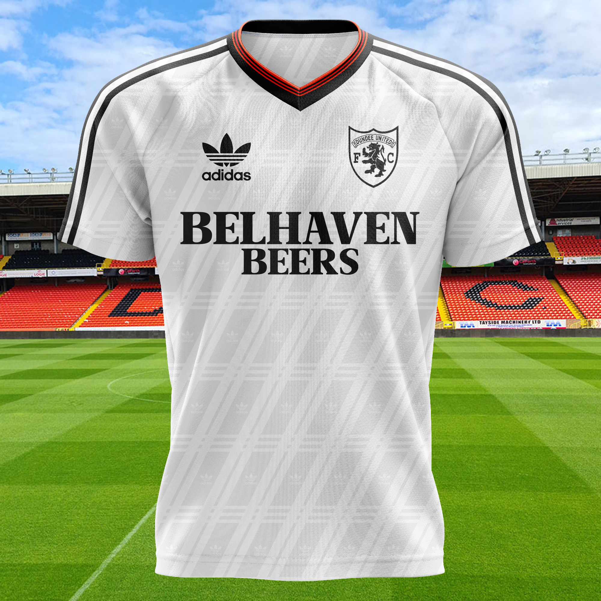 Dundee United 1987-88 Away Kit Retro Shirt PT73714