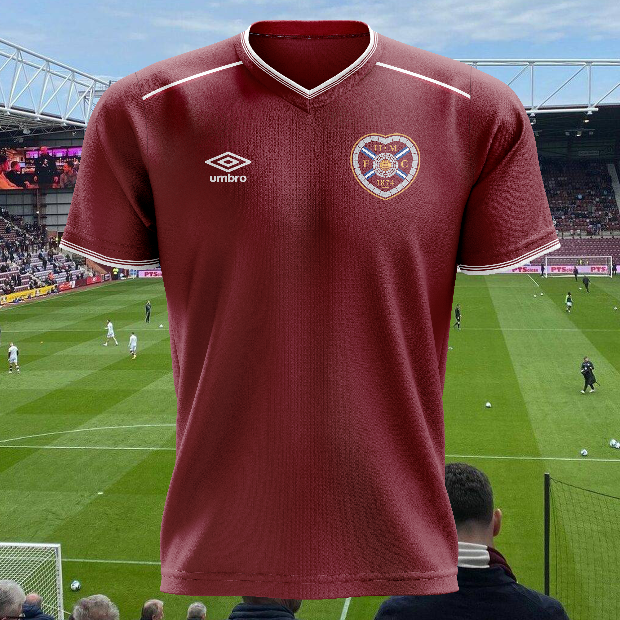Hearts 1983-84 Home Kit Retro Shirt PT73690