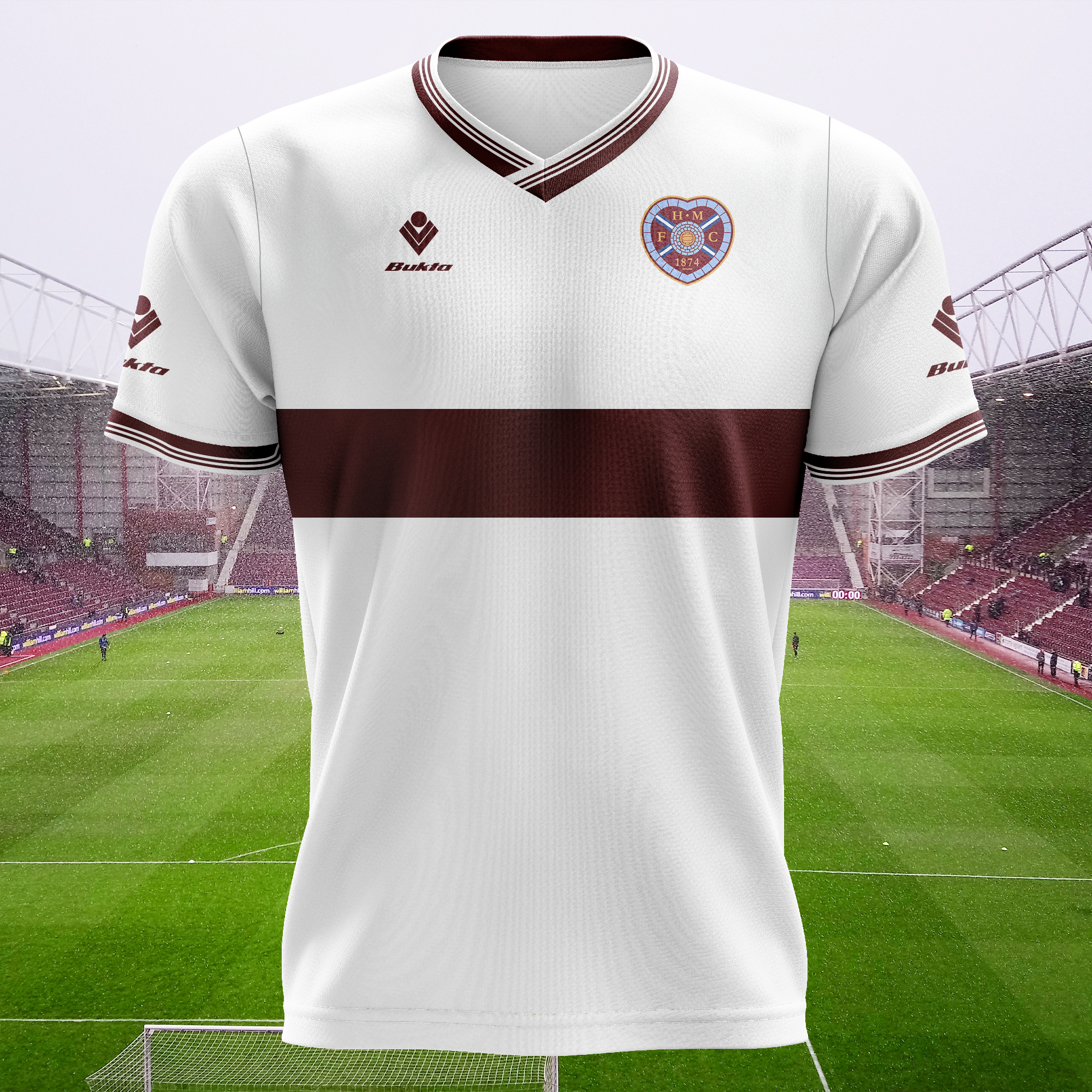 Hearts 1987-88 Away Kit Retro Shirt PT73717