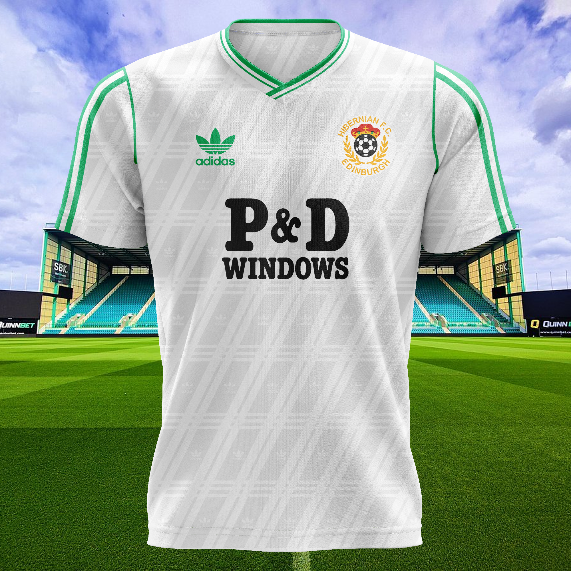 Hibernian 1987-88 Away Kit Retro Shirt PT73719