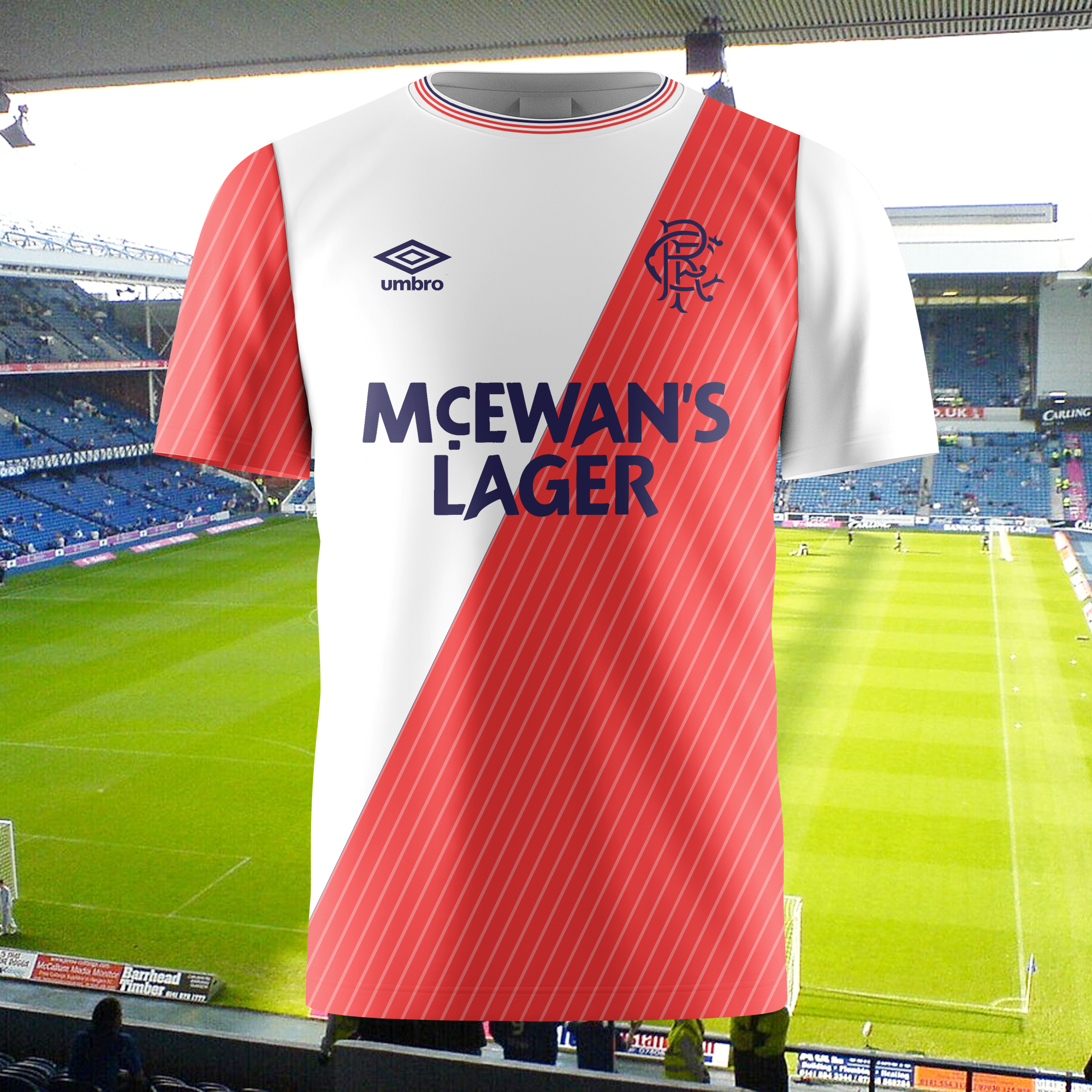 Rangers FC 1987-88 Away Kit Retro Shirt PT73723