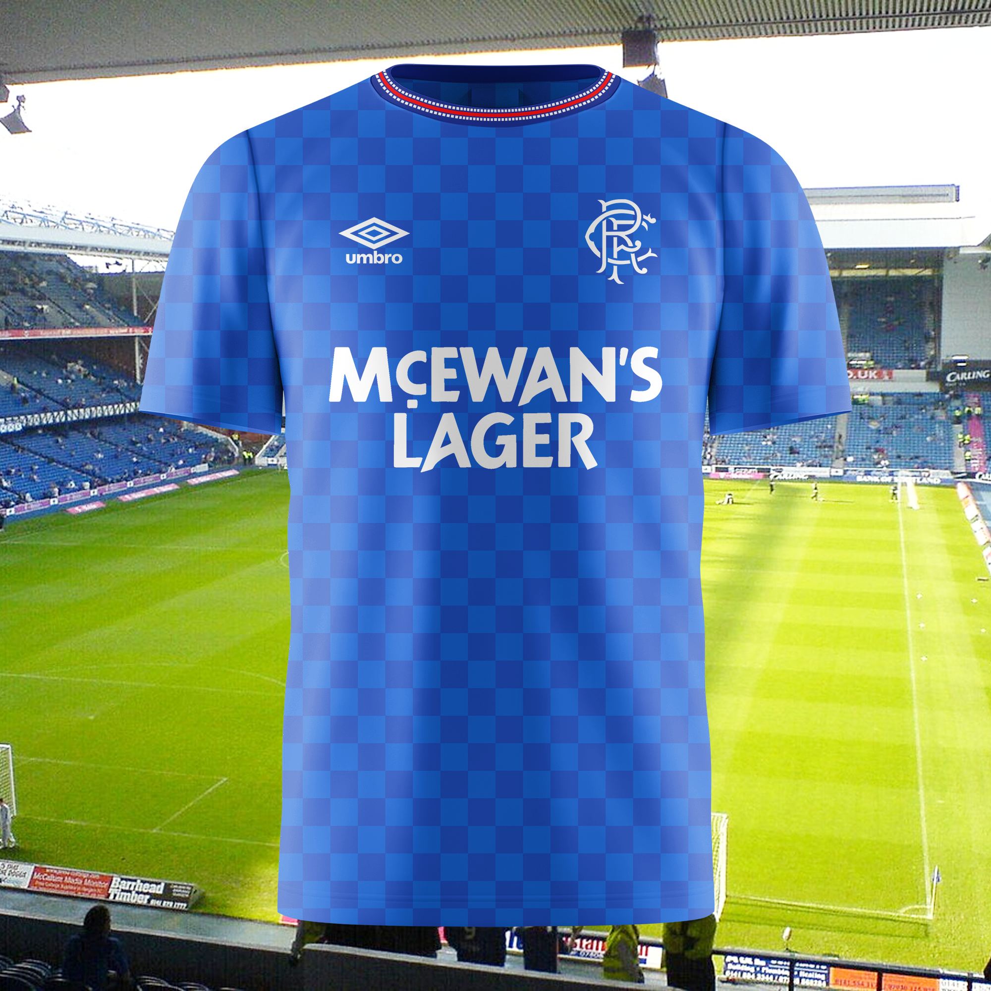 Rangers FC 1987-88 Home Kit Retro Shirt PT73724