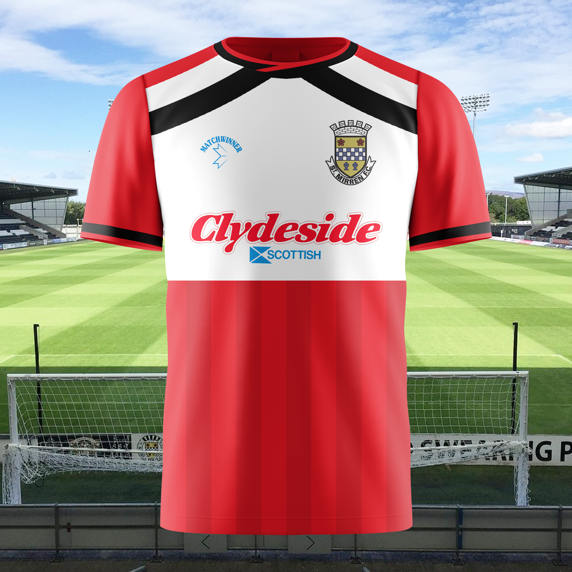 St Mirren 1987-88 Away Kit Retro Shirt PT73725