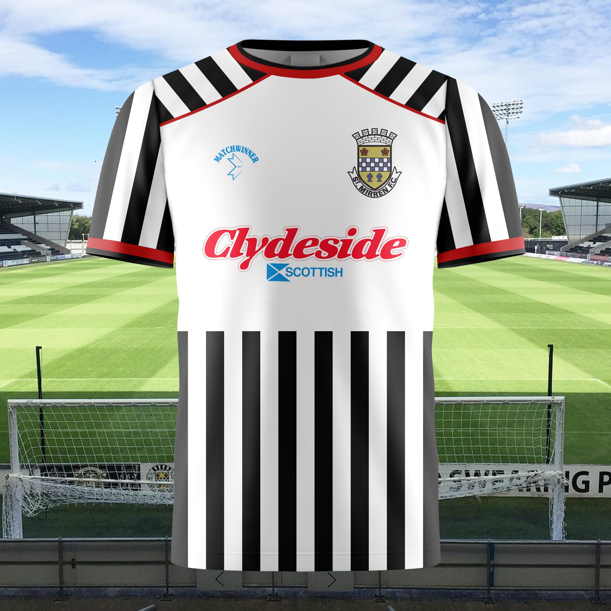 St Mirren 1987-88 Home Kit Retro Shirt PT73726
