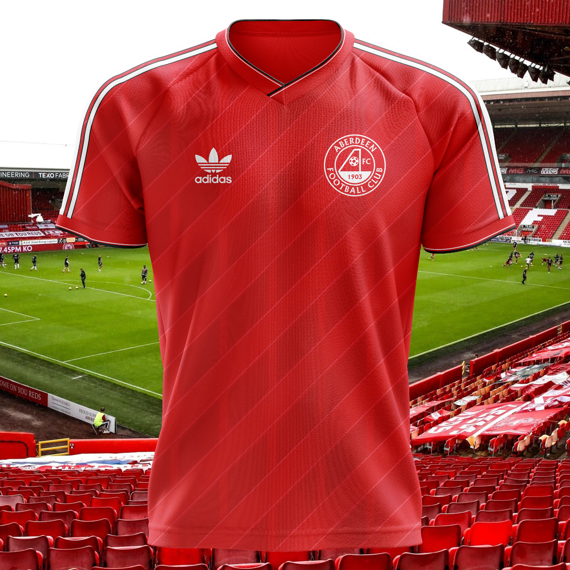 Aberdeen FC 1986-87 Home Kit Retro Shirt PT73784
