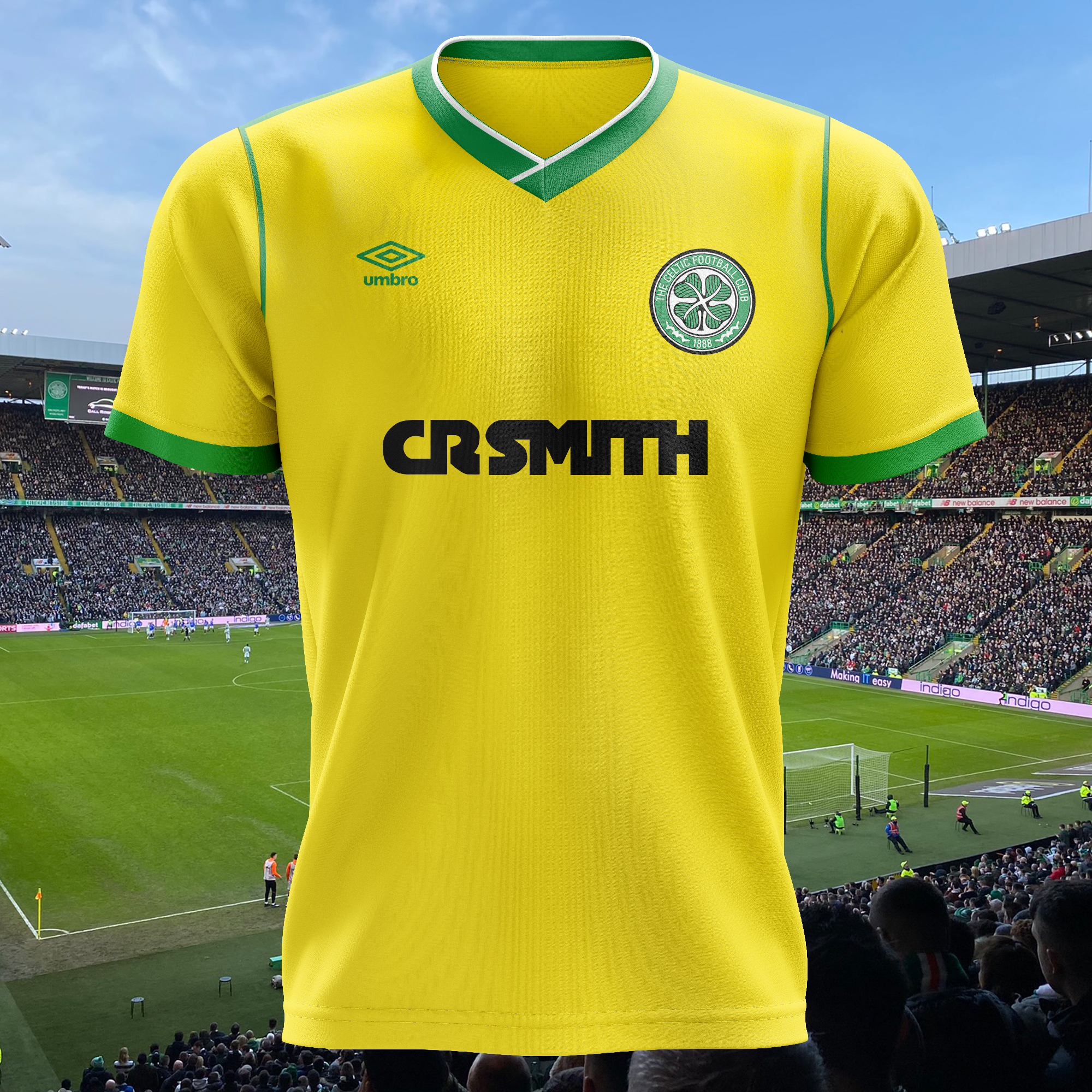 Celtic FC 1986-87 Away Kit Retro Shirt PT73785