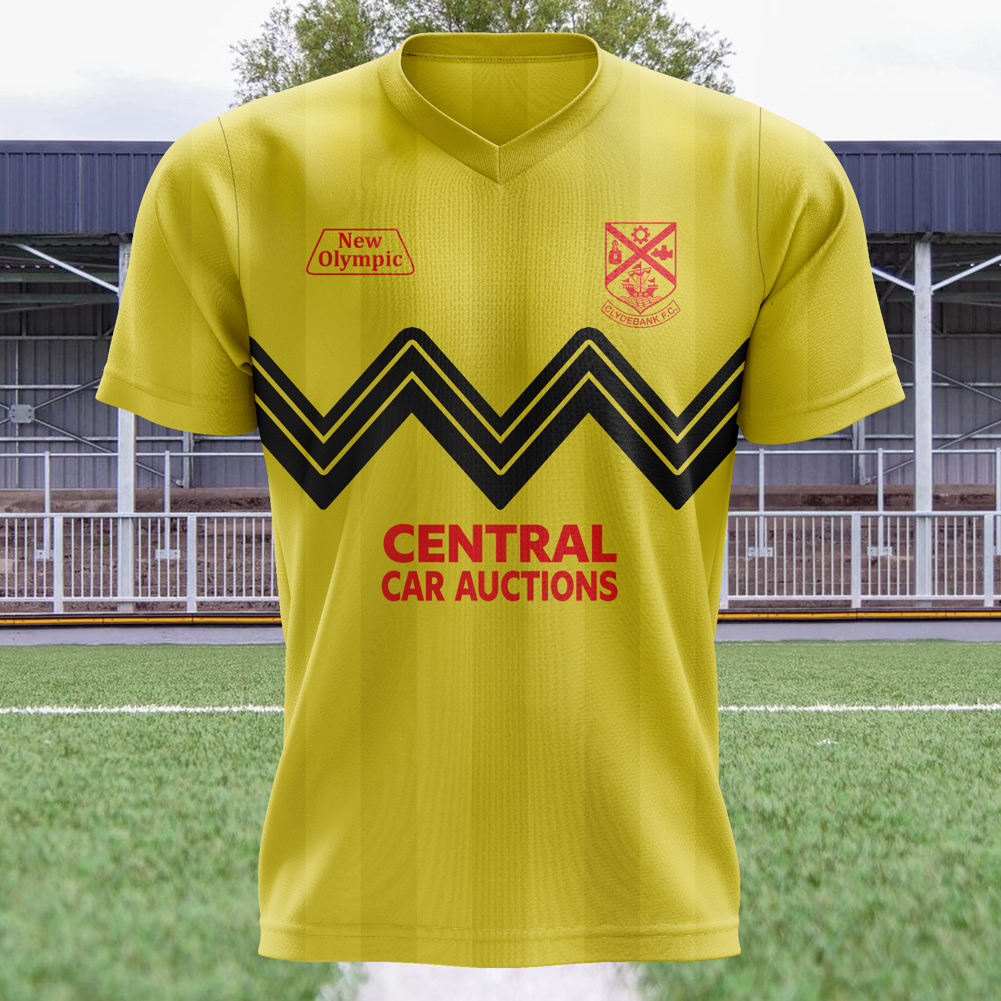 Clydebank FC 1986-87 Away Kit Retro Shirt PT73787