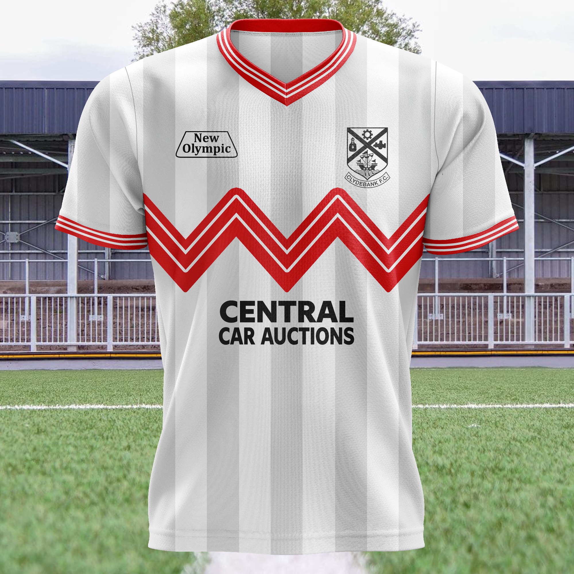 Clydebank FC 1986-87 Home Kit Retro Shirt PT73788