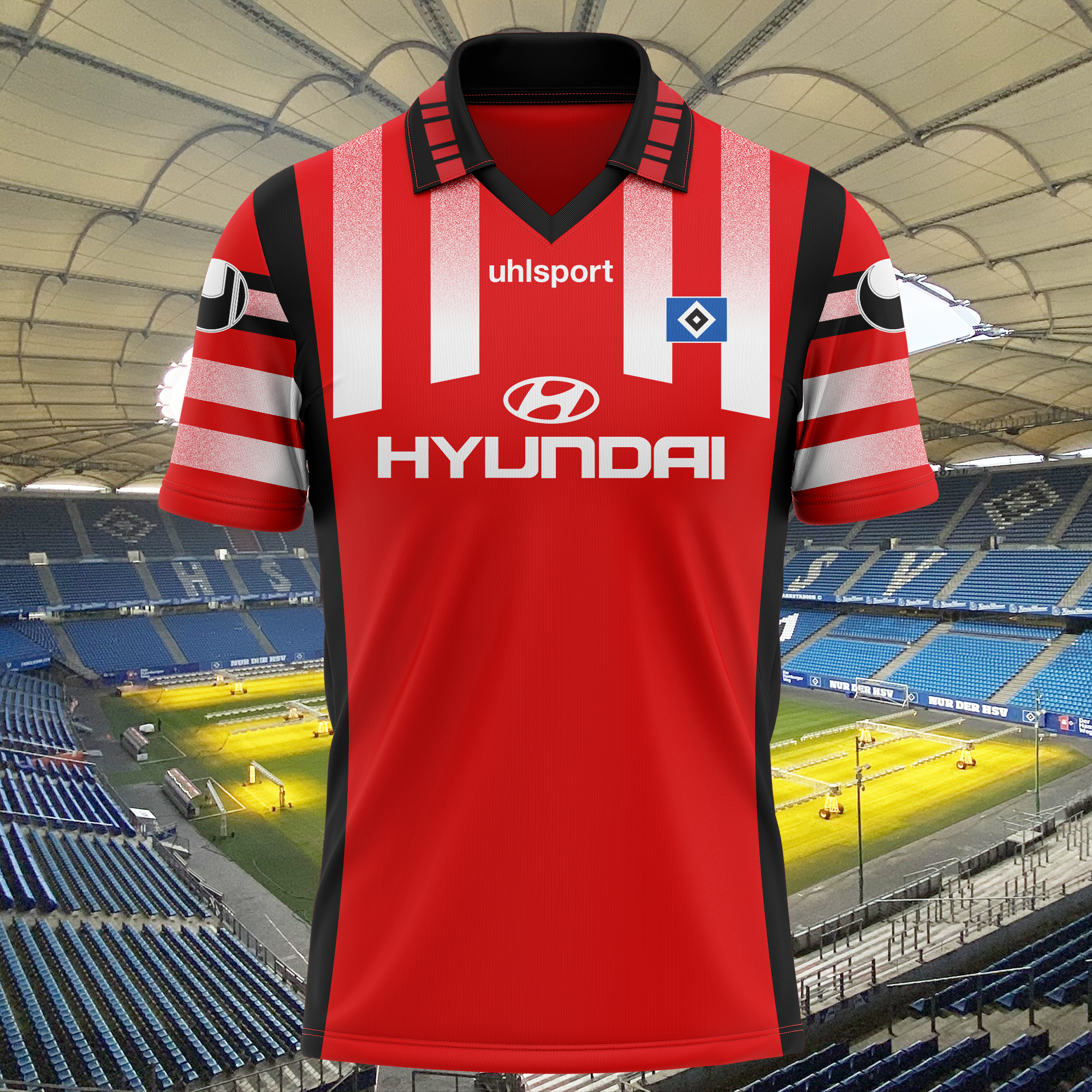 Hamburger SV 1995-96 Third Kit Retro Shirt PT73804