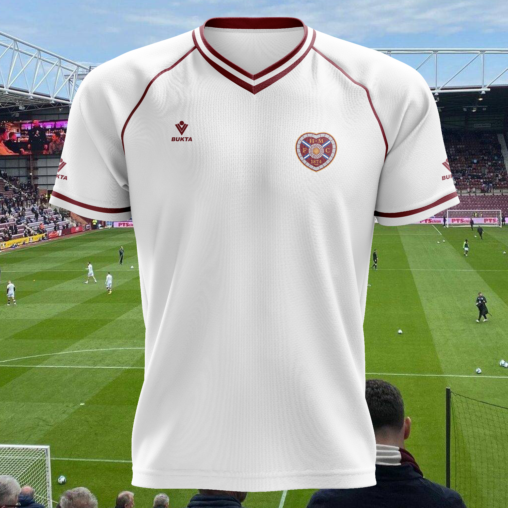 Hearts 1986-87 Away Kit Retro Shirt PT73793