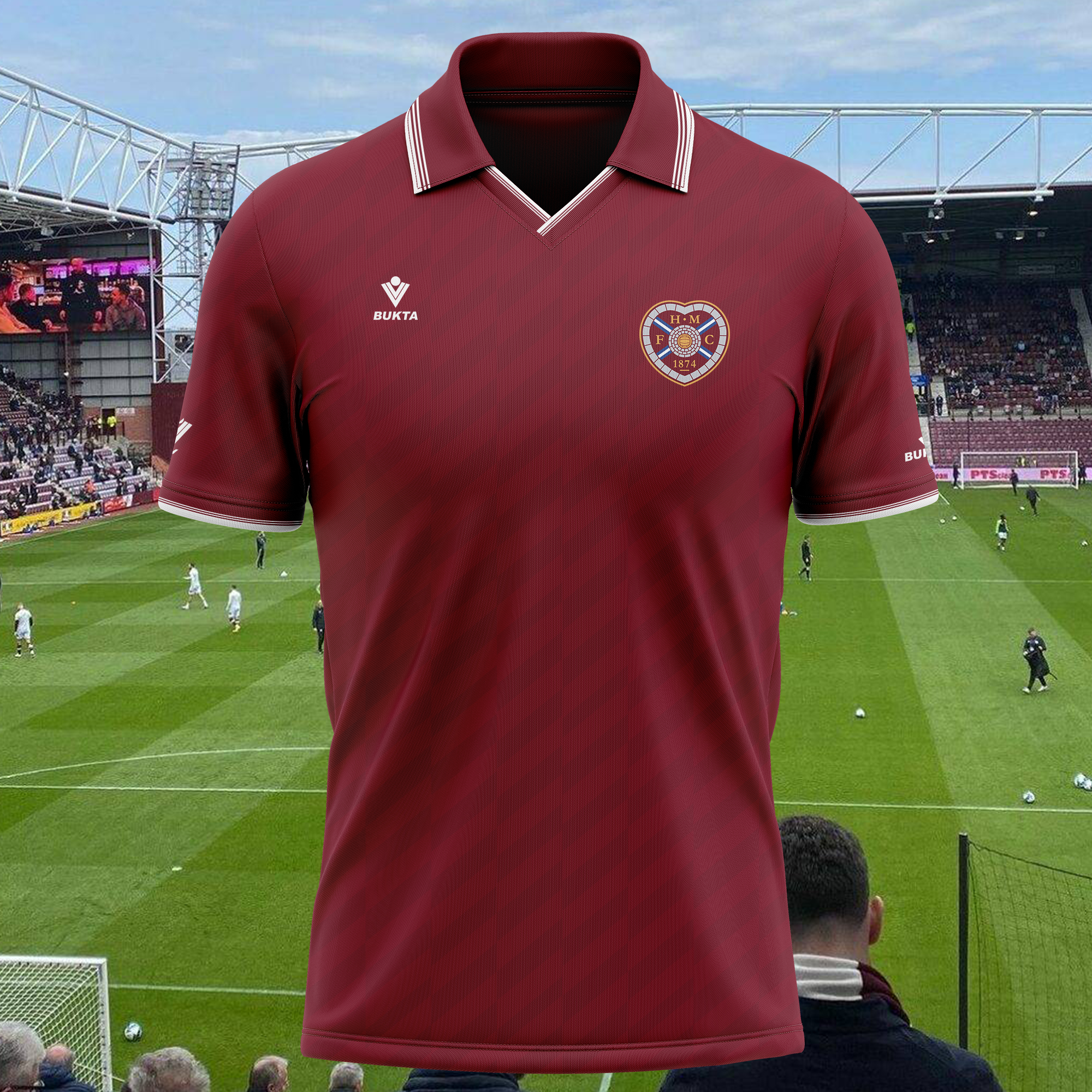 Hearts 1986-87 Home Kit Retro Shirt PT73794