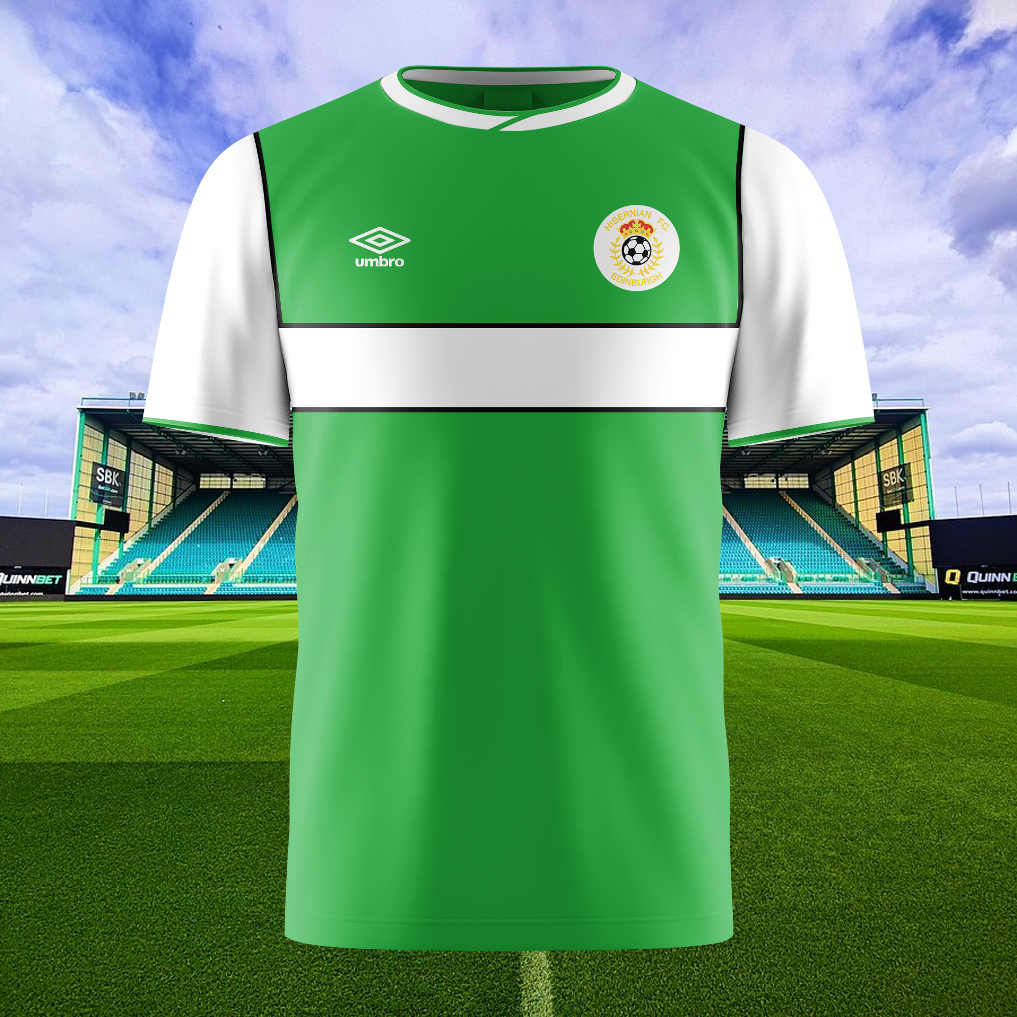 Hibernian 1986-87 Home Kit Retro Shirt PT73795