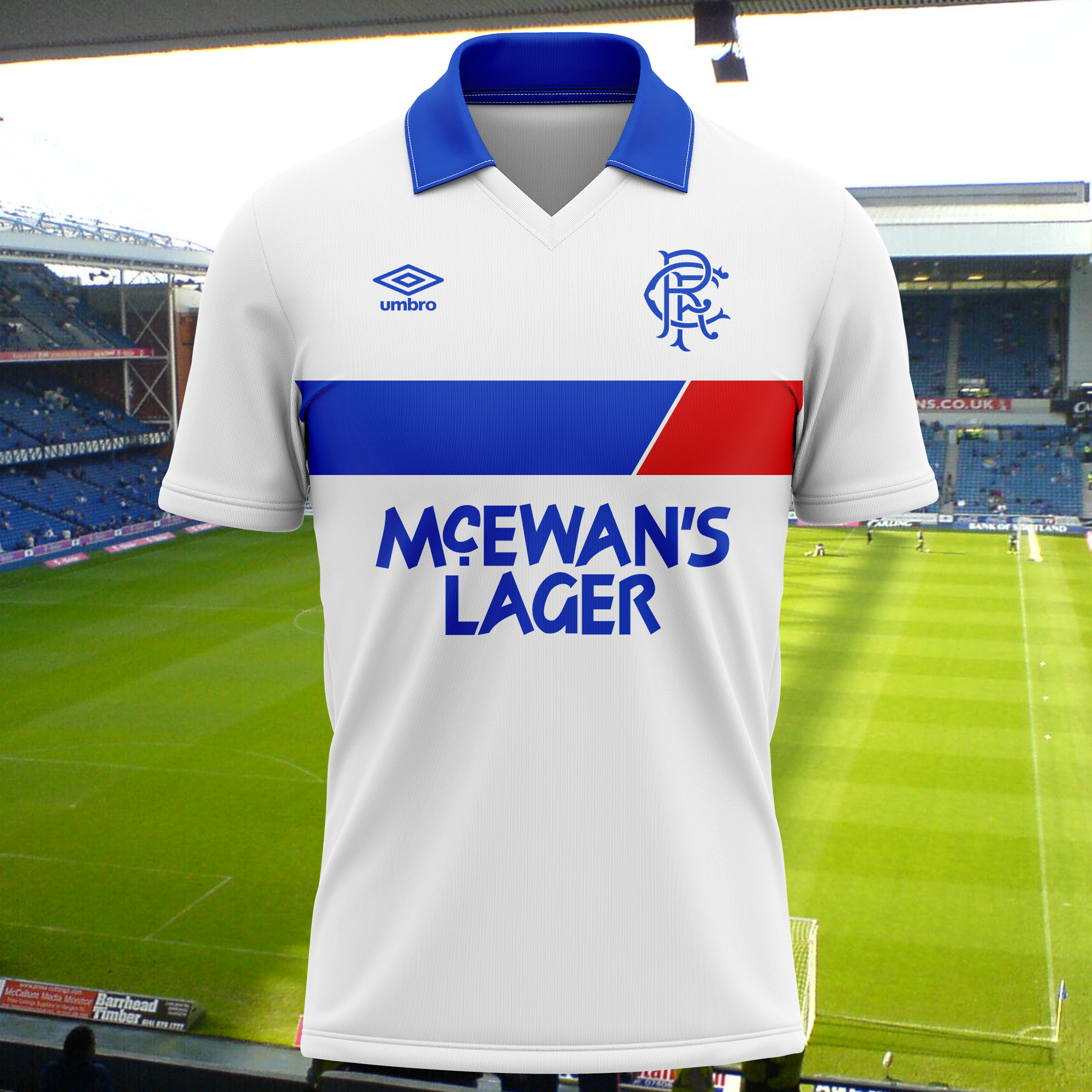 Rangers FC 1986-87 Away Kit Retro Shirt PT73797