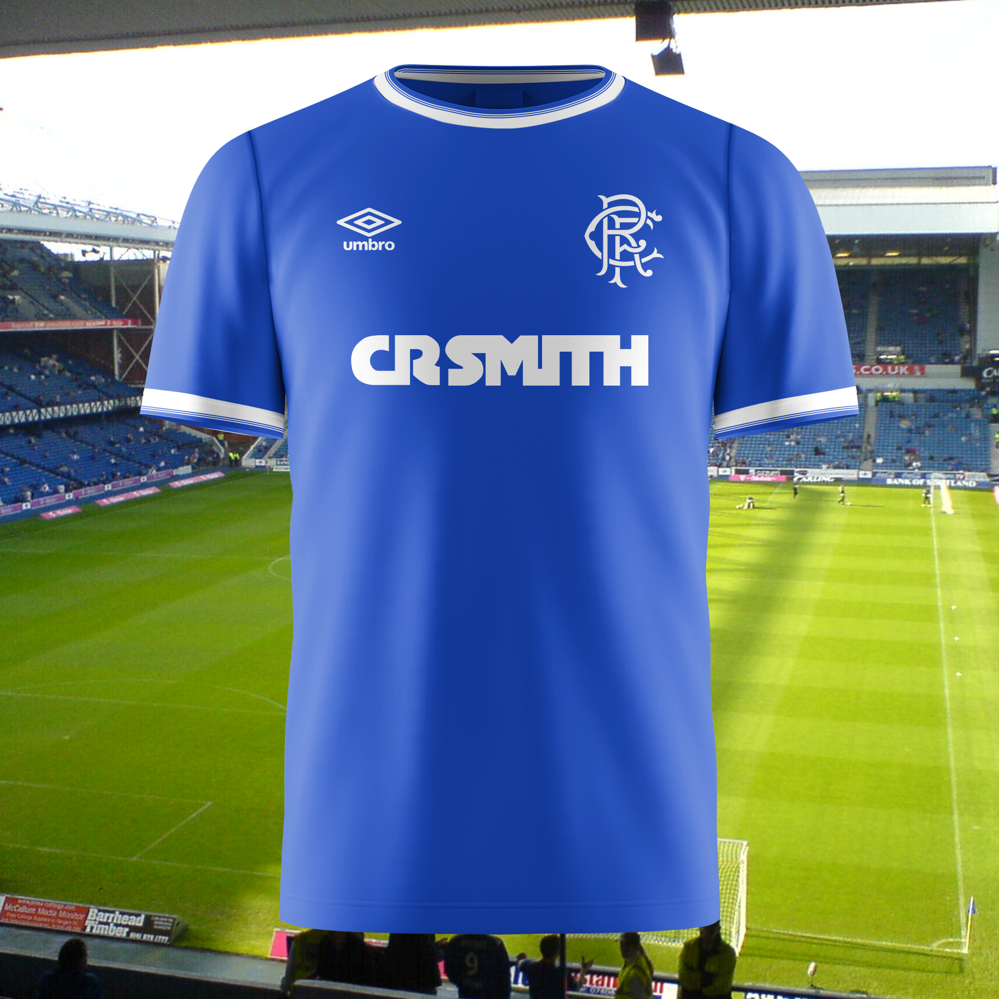 Rangers FC 1986-87 Home Kit Retro Shirt PT73798