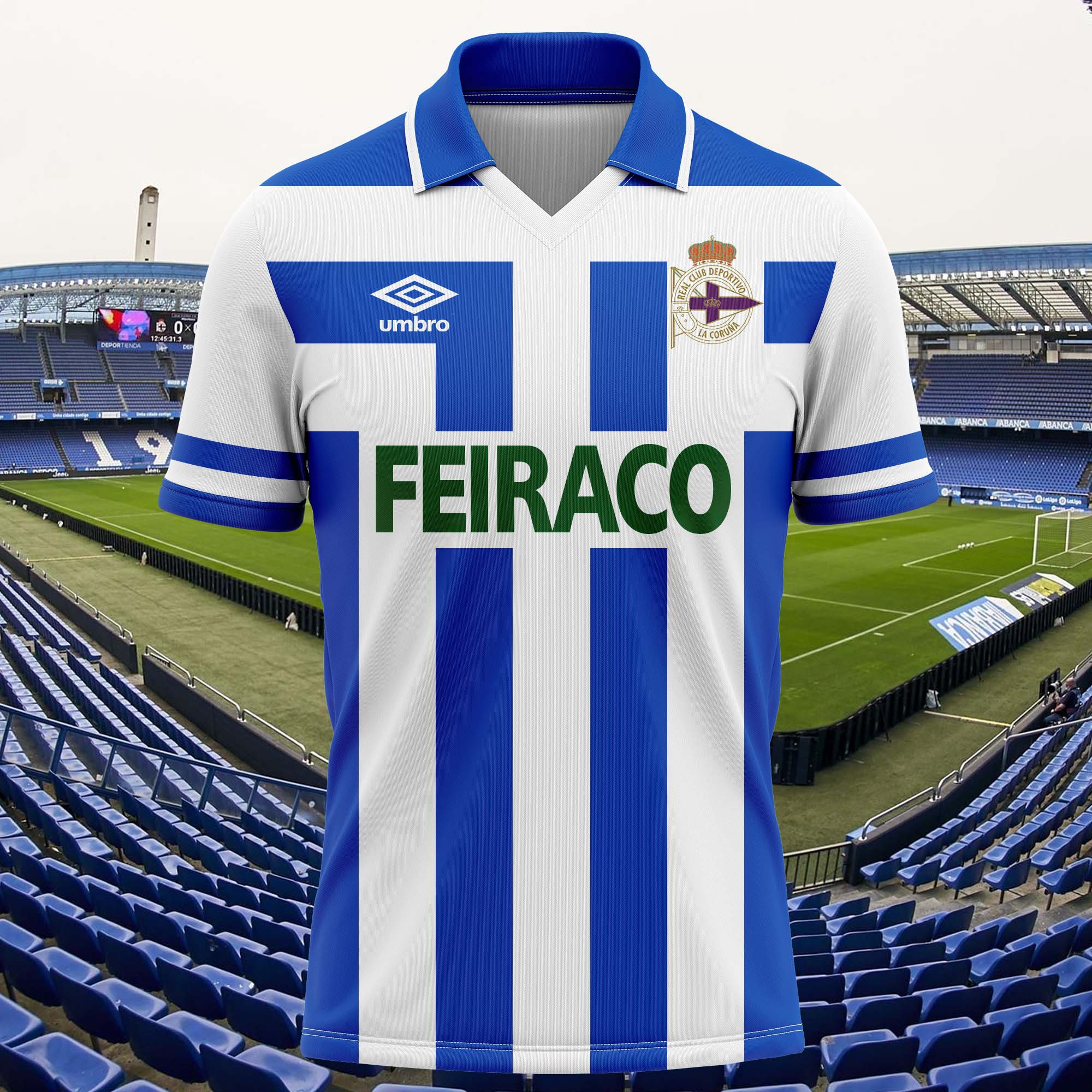 Deportivo de La CoruÃ±a 1992-93 Home Kit Retro Shirt PT73819