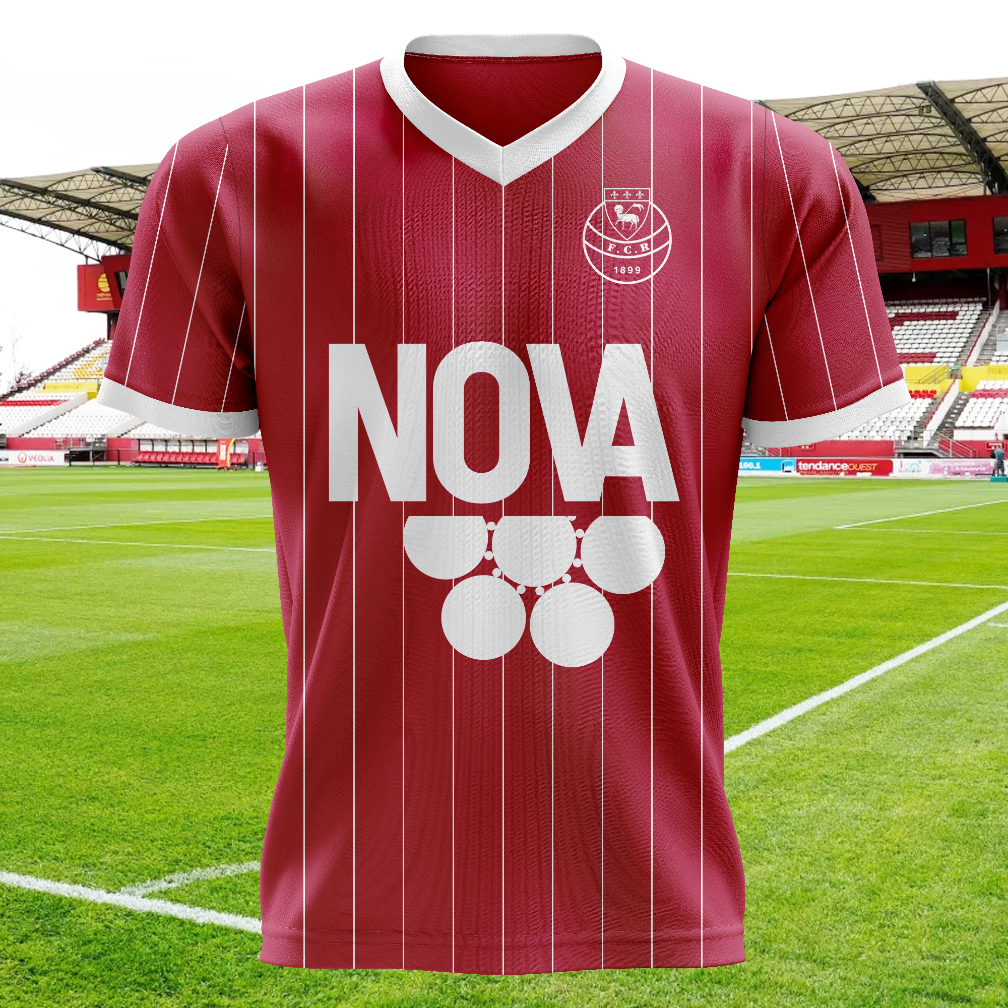 Football Club de Rouen 1899 Retro Shirt PT73809