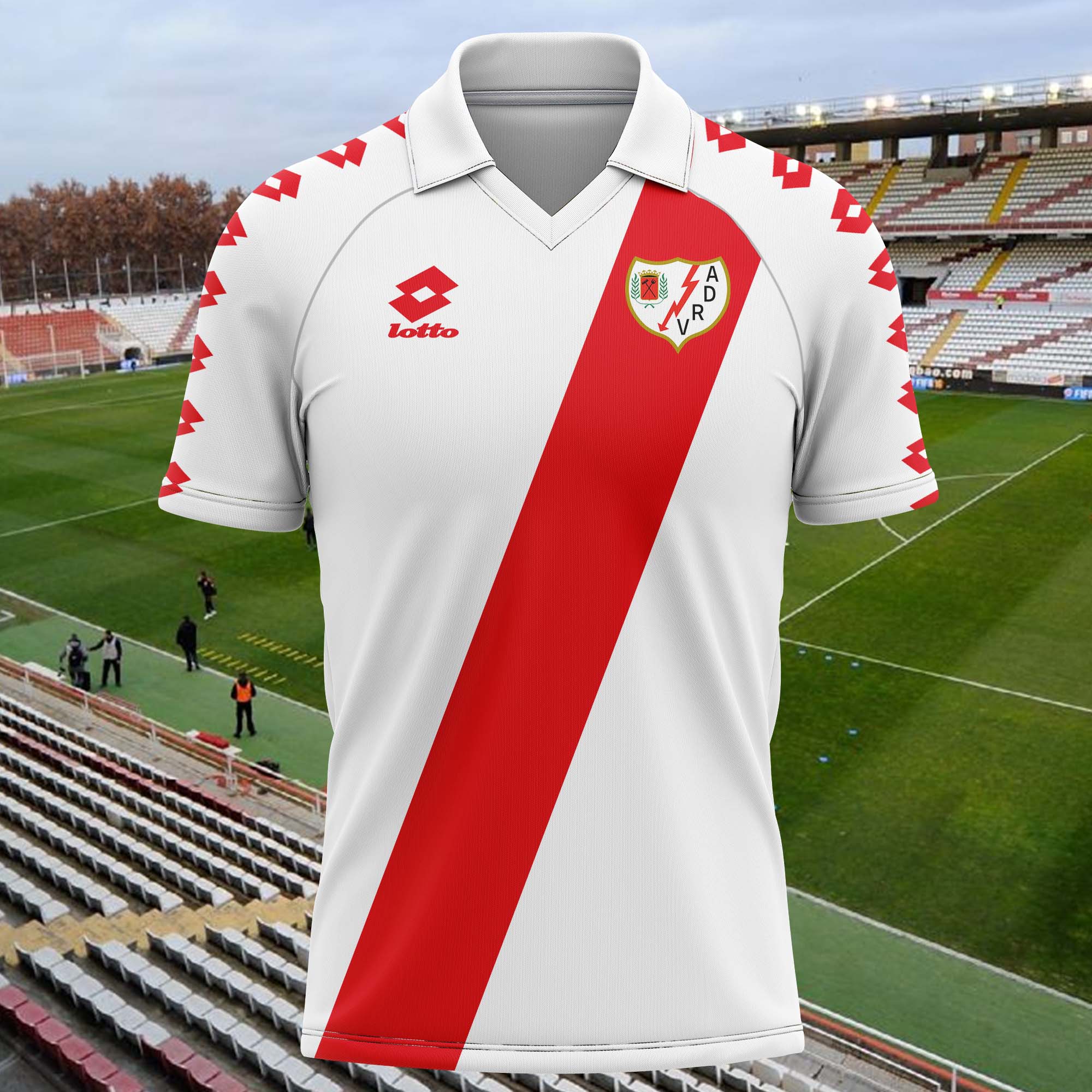 Rayo Vallecano 1992-93 Home Kit Retro Shirt PT73821