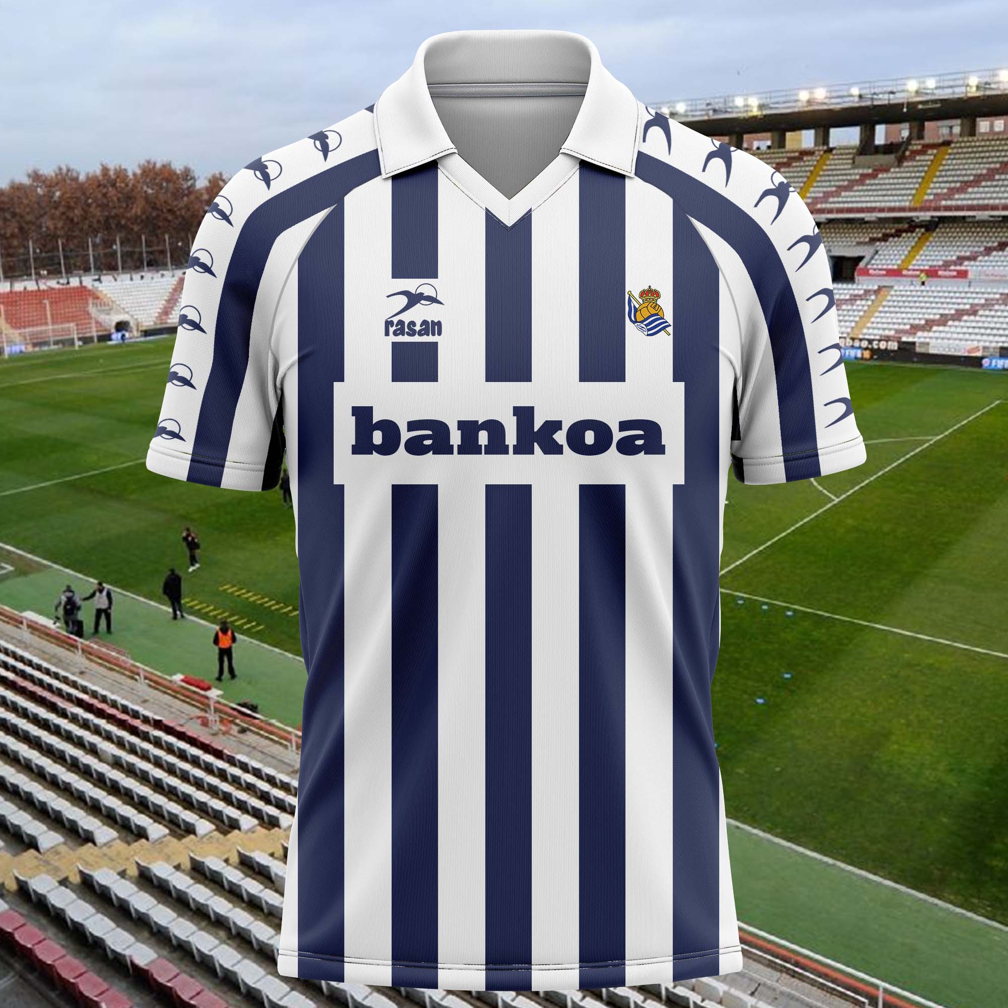 Real Sociedad 1992-93 Home kit Retro Shirt PT73826