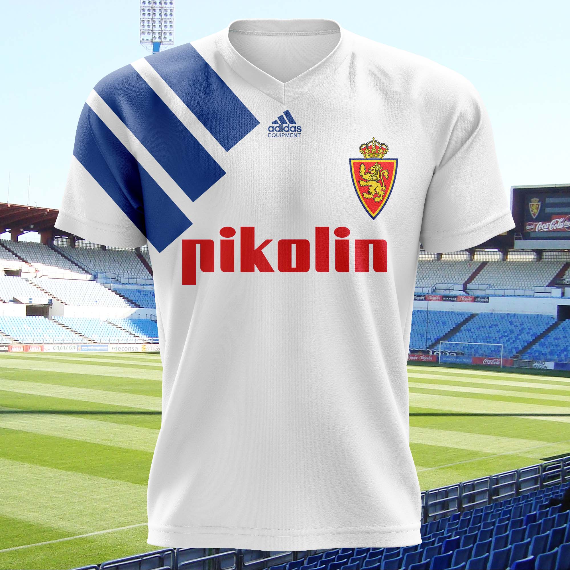 Real Zaragoza 1992-93 Home Kit Retro Shirt PT73827