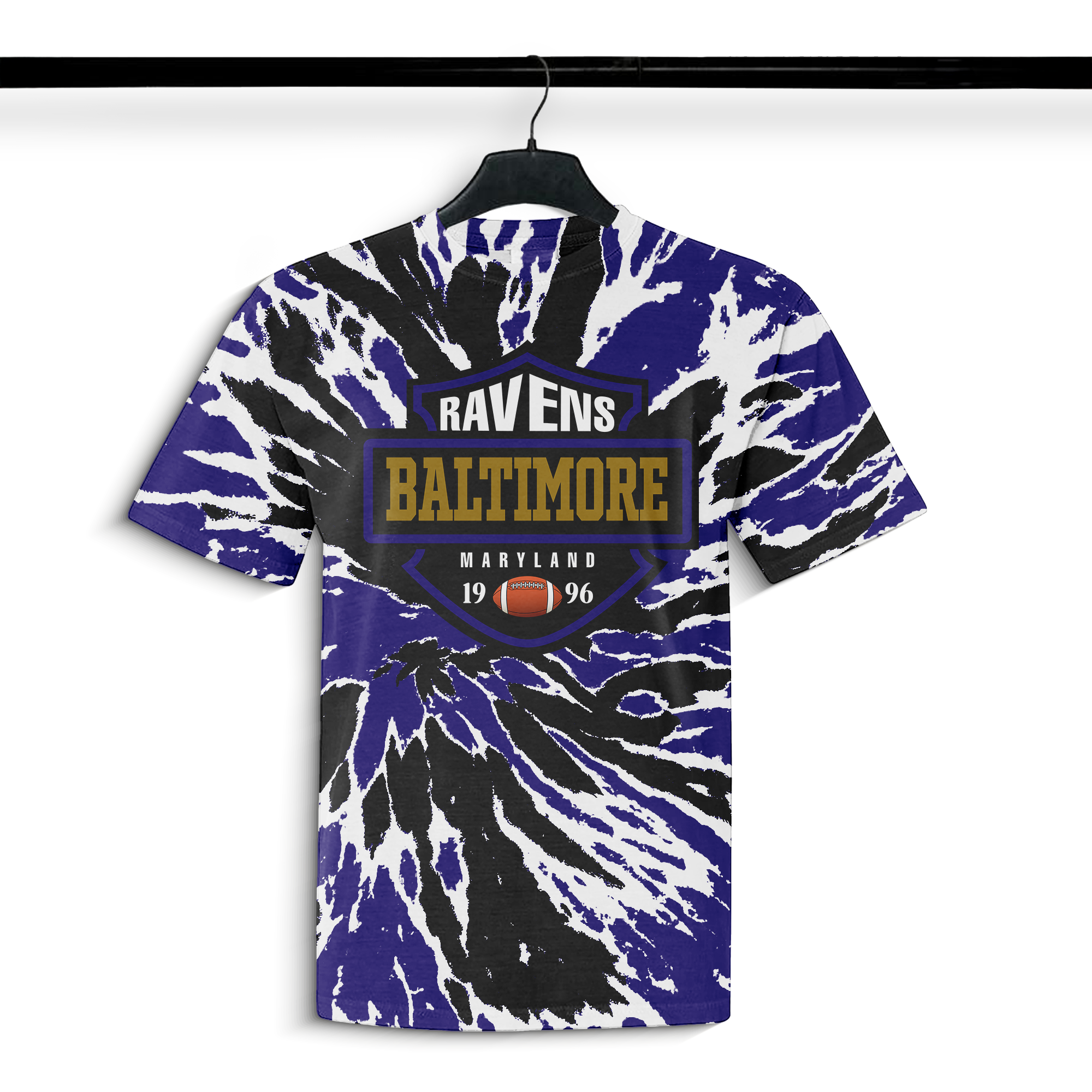 Baltimore Ravens Vintage Tie Dye NFL T-shirt PT73852