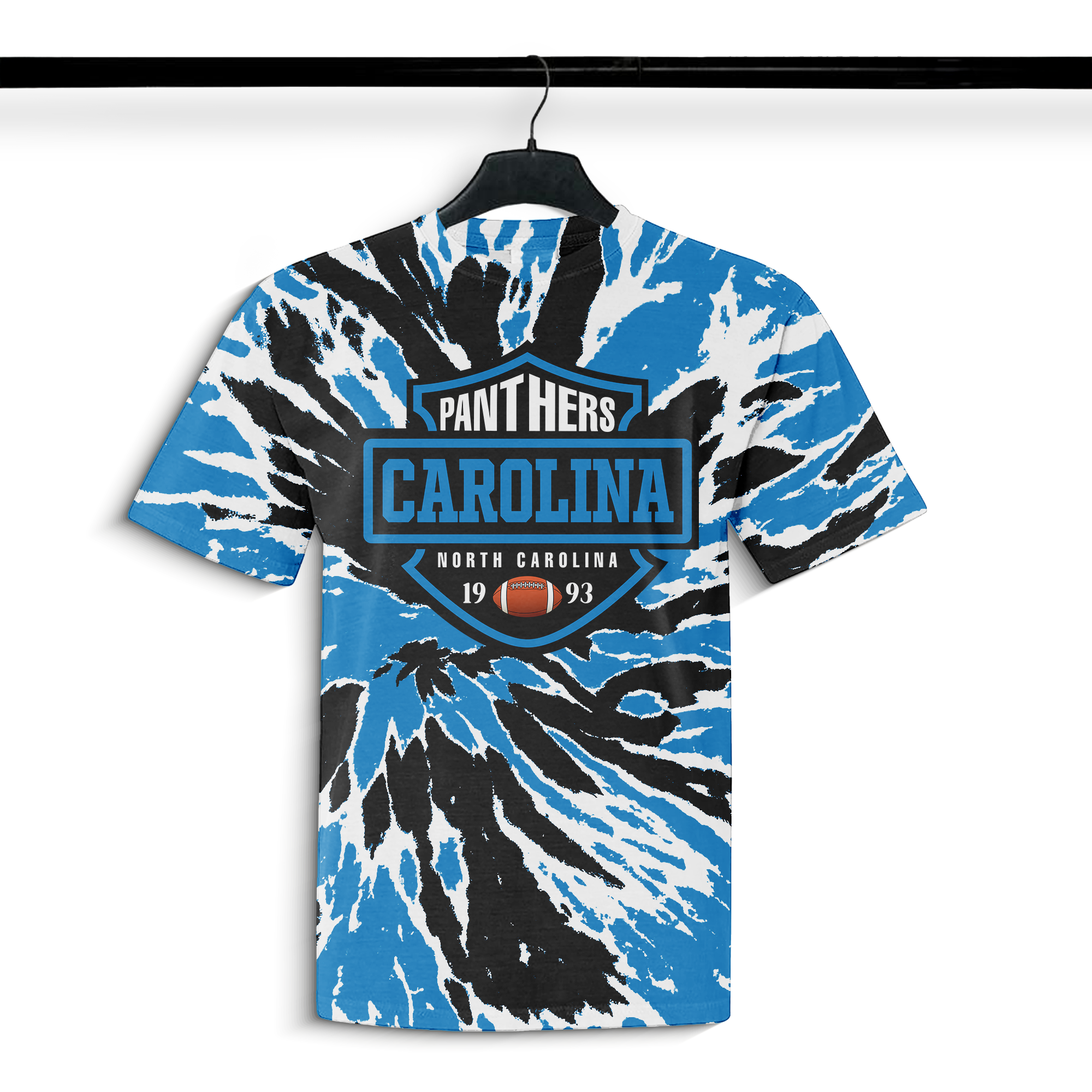 Carolina Panthers Vintage Tie Dye NFL T-shirt PT73854