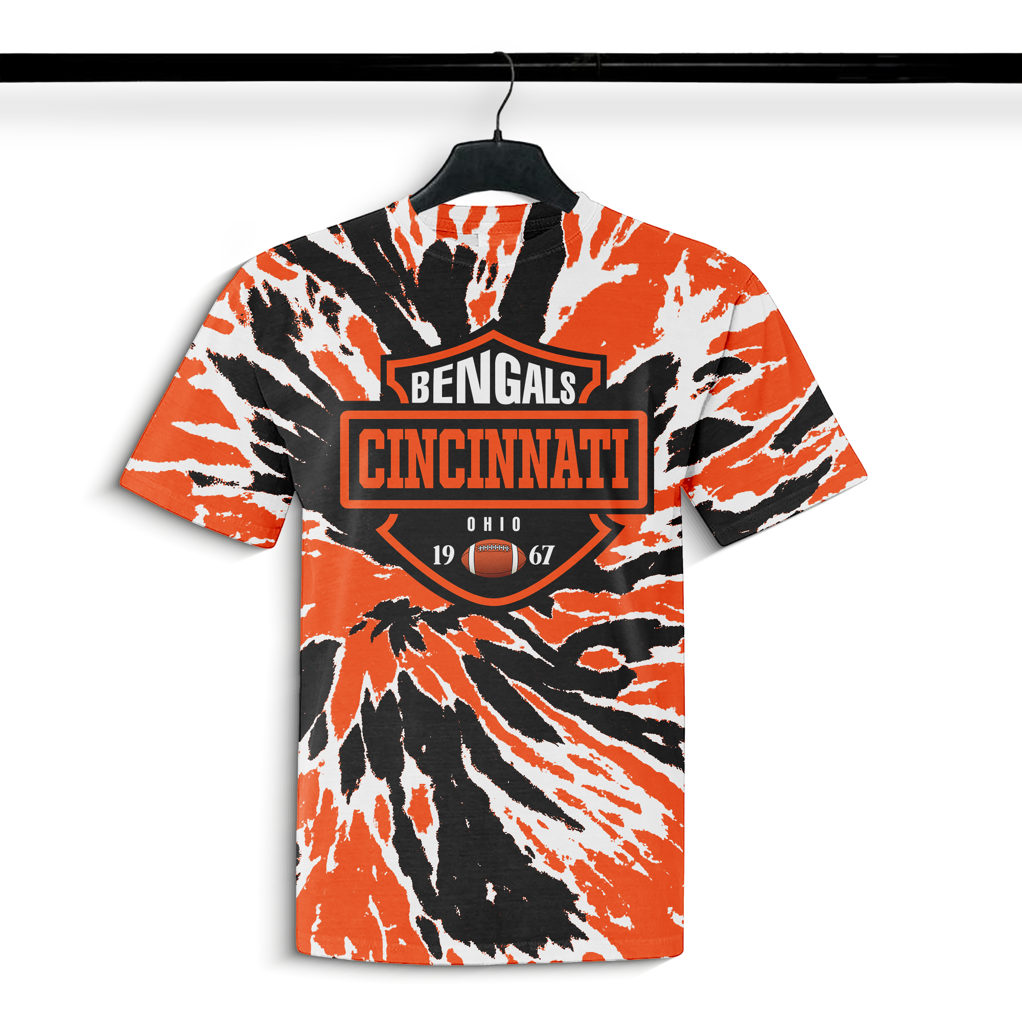Cincinnati Bengals Vintage Tie Dye NFL T-shirt PT73856