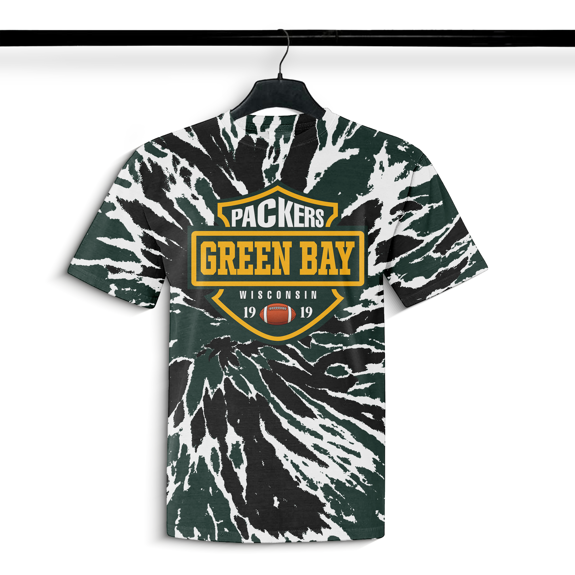 Green Bay Packers Vintage Tie Dye NFL T-shirt PT73861