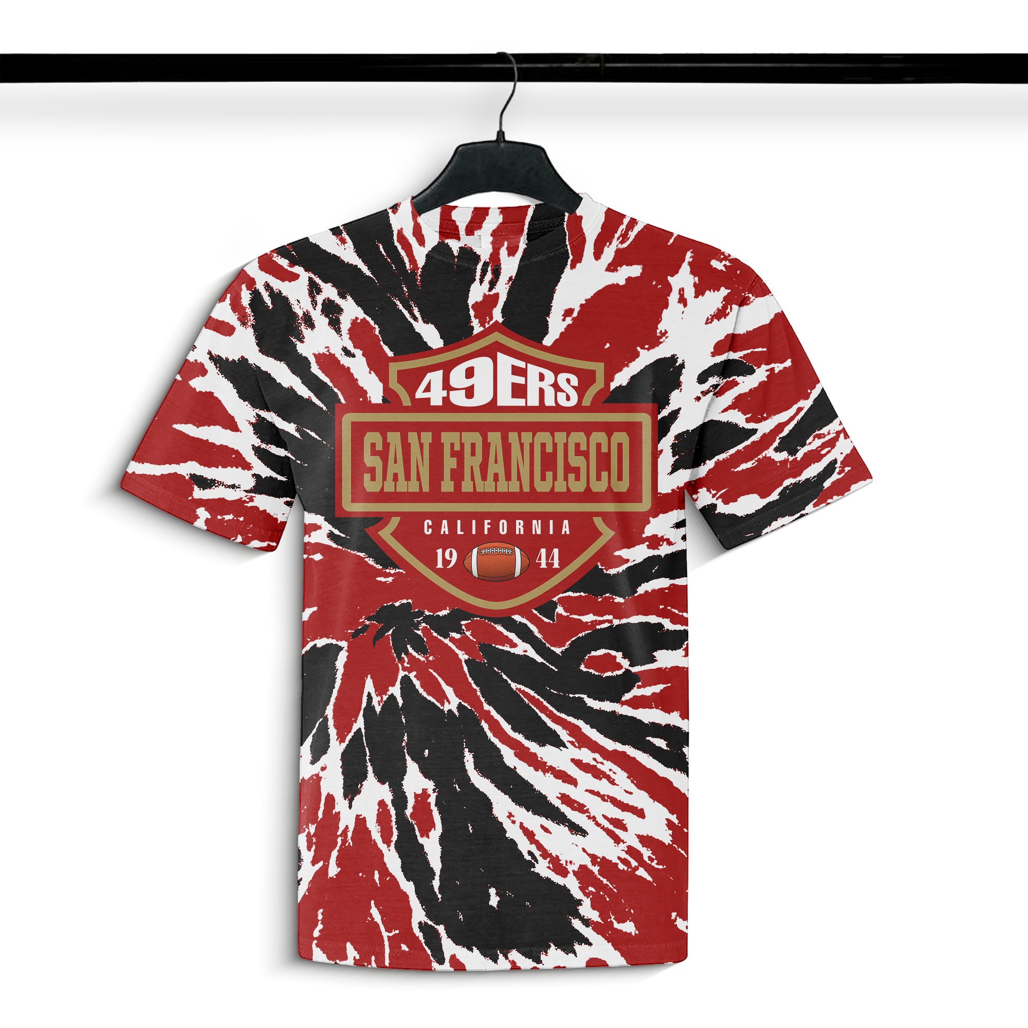 San Francisco 49ers Vintage Tie Dye NFL T-shirt PT73876