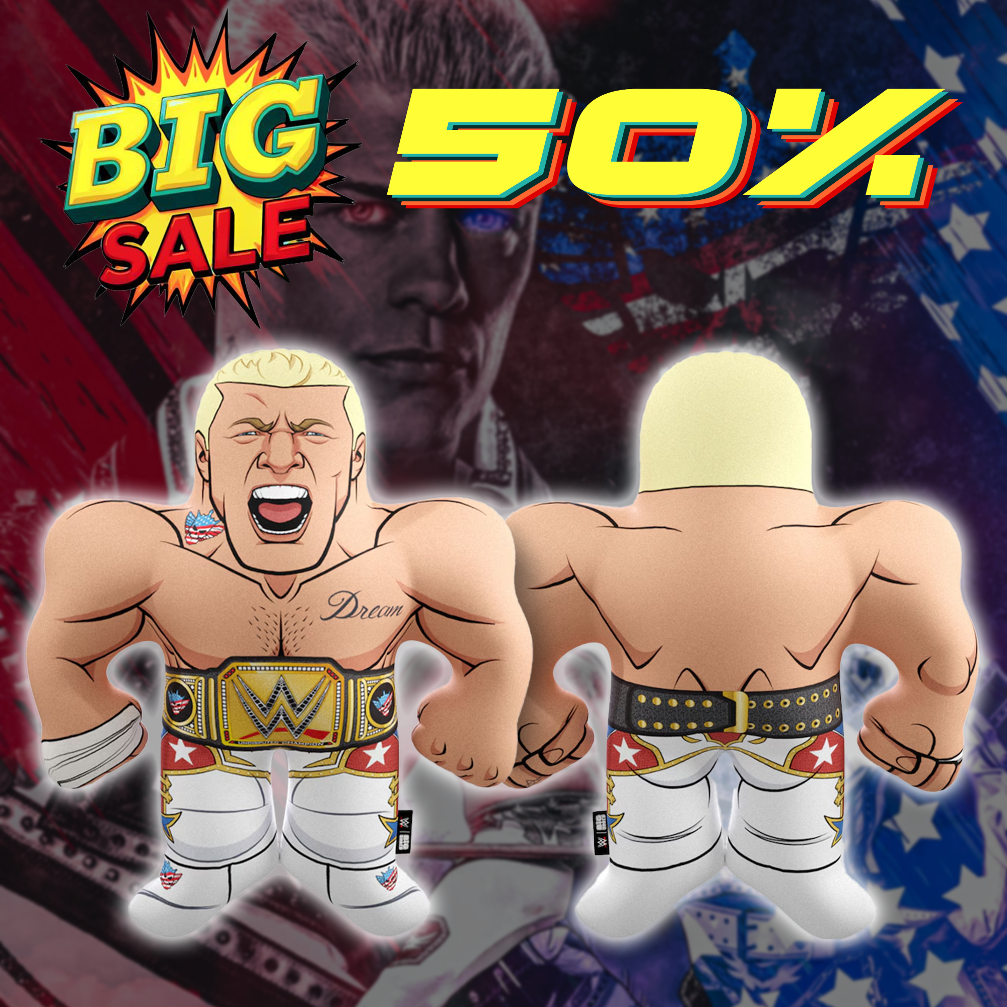Cody Rhodes Big Shots Pillow PT73924