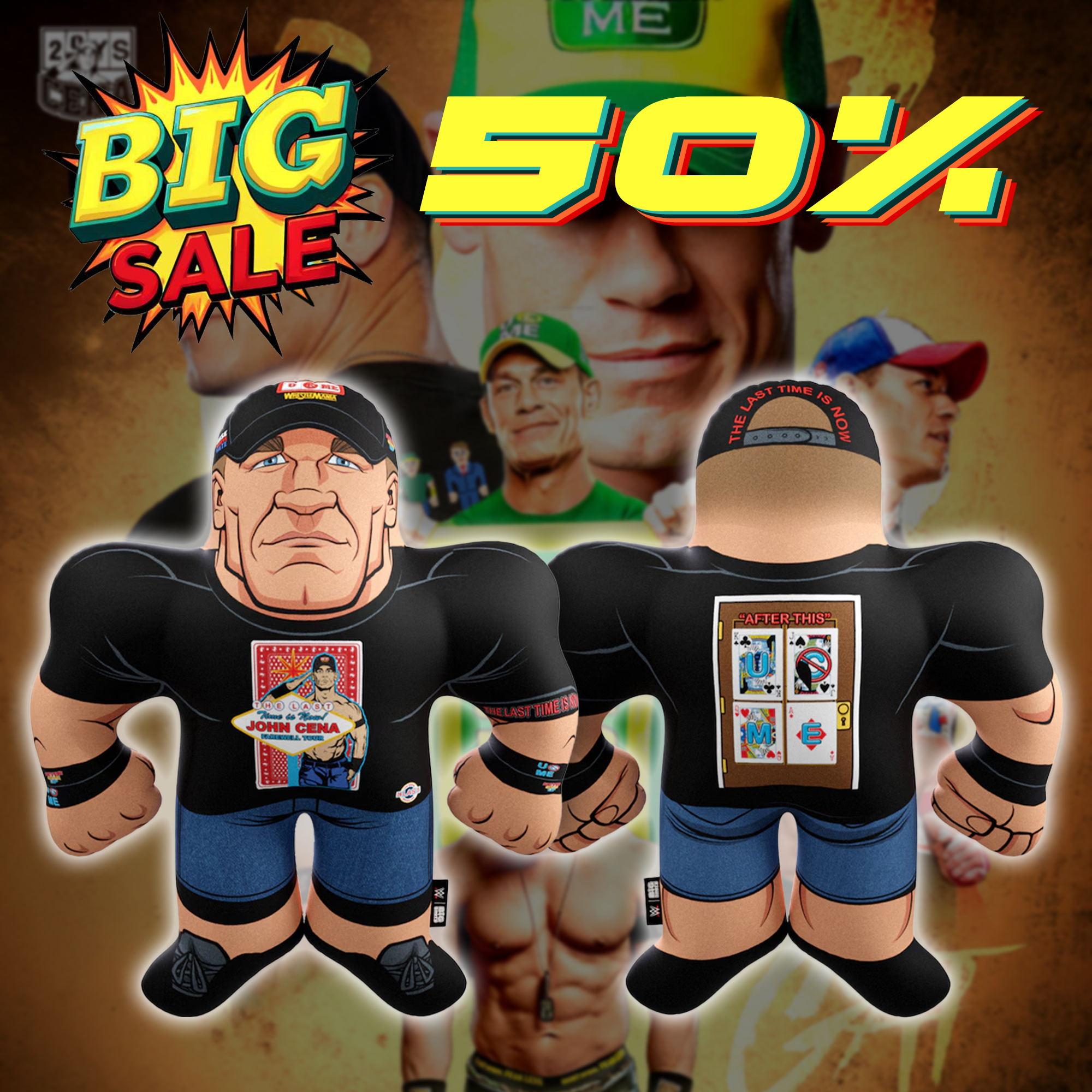 John Cena Big League Pillows Black PT73927
