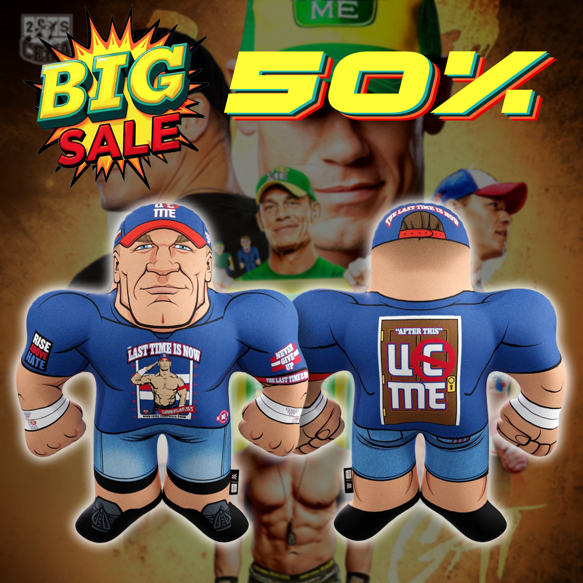 John Cena Big League Pillows Blue PT73928