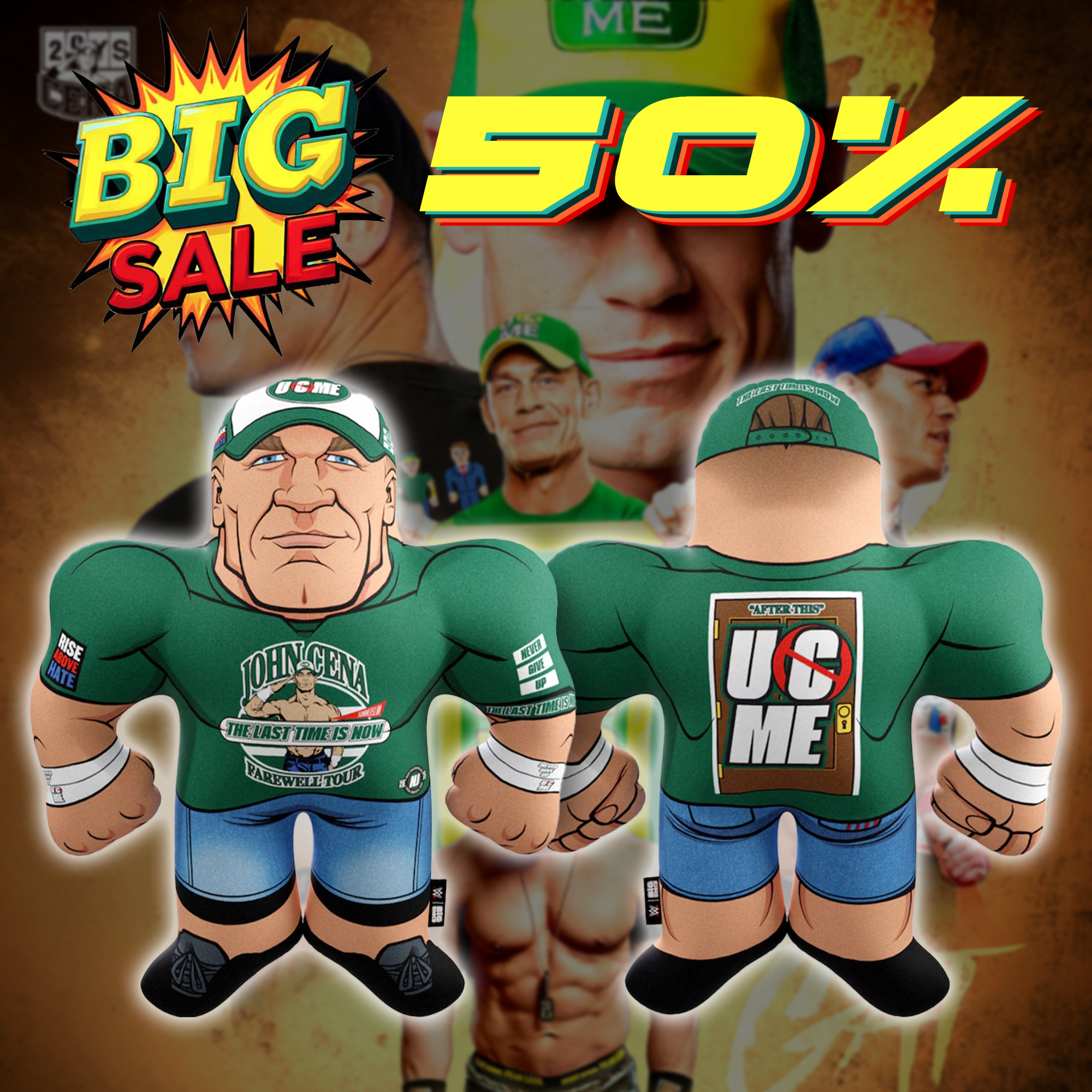 John Cena Big League Pillows Green PT73930