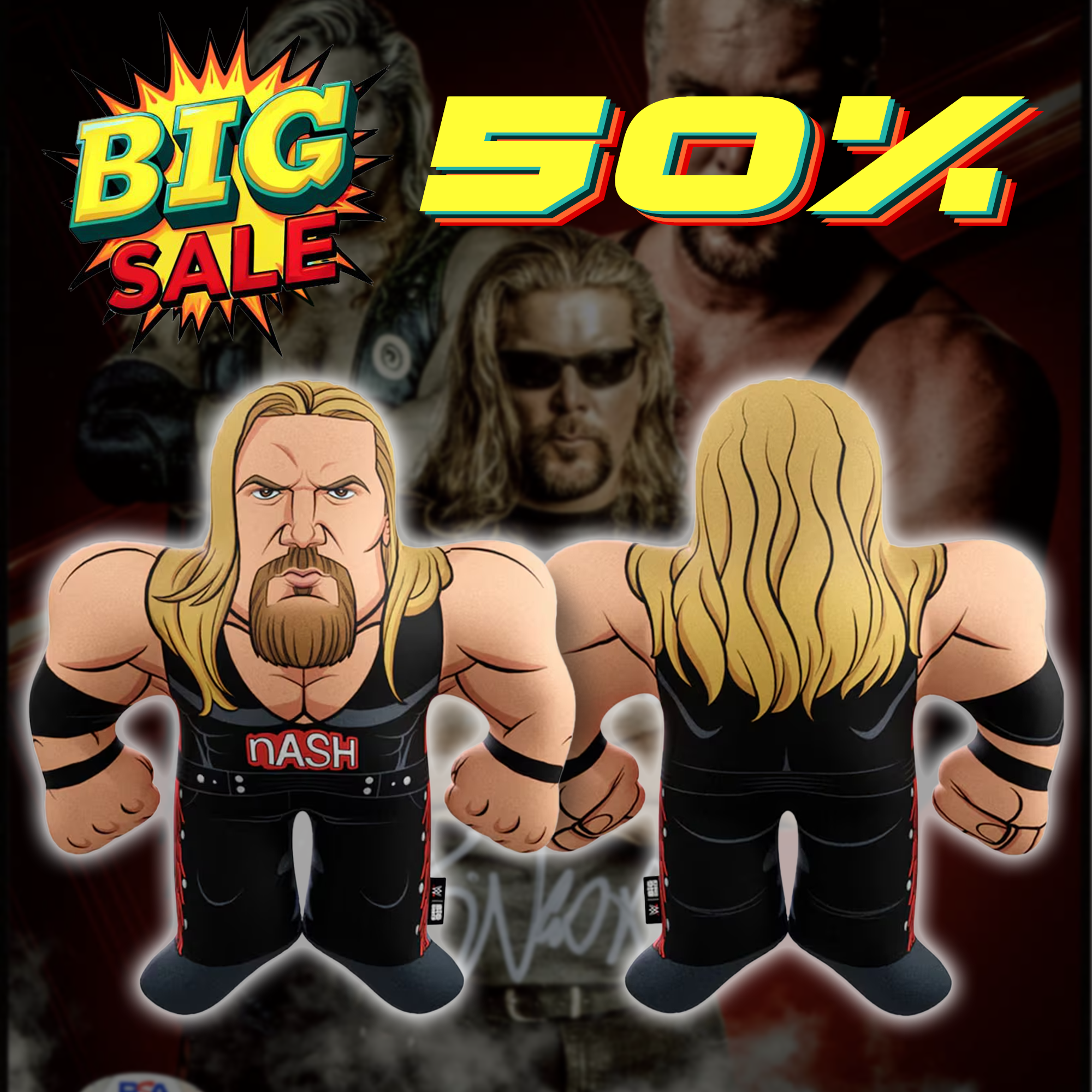 Kevin Nash WWE Legends Big Shots Pillow PT73932