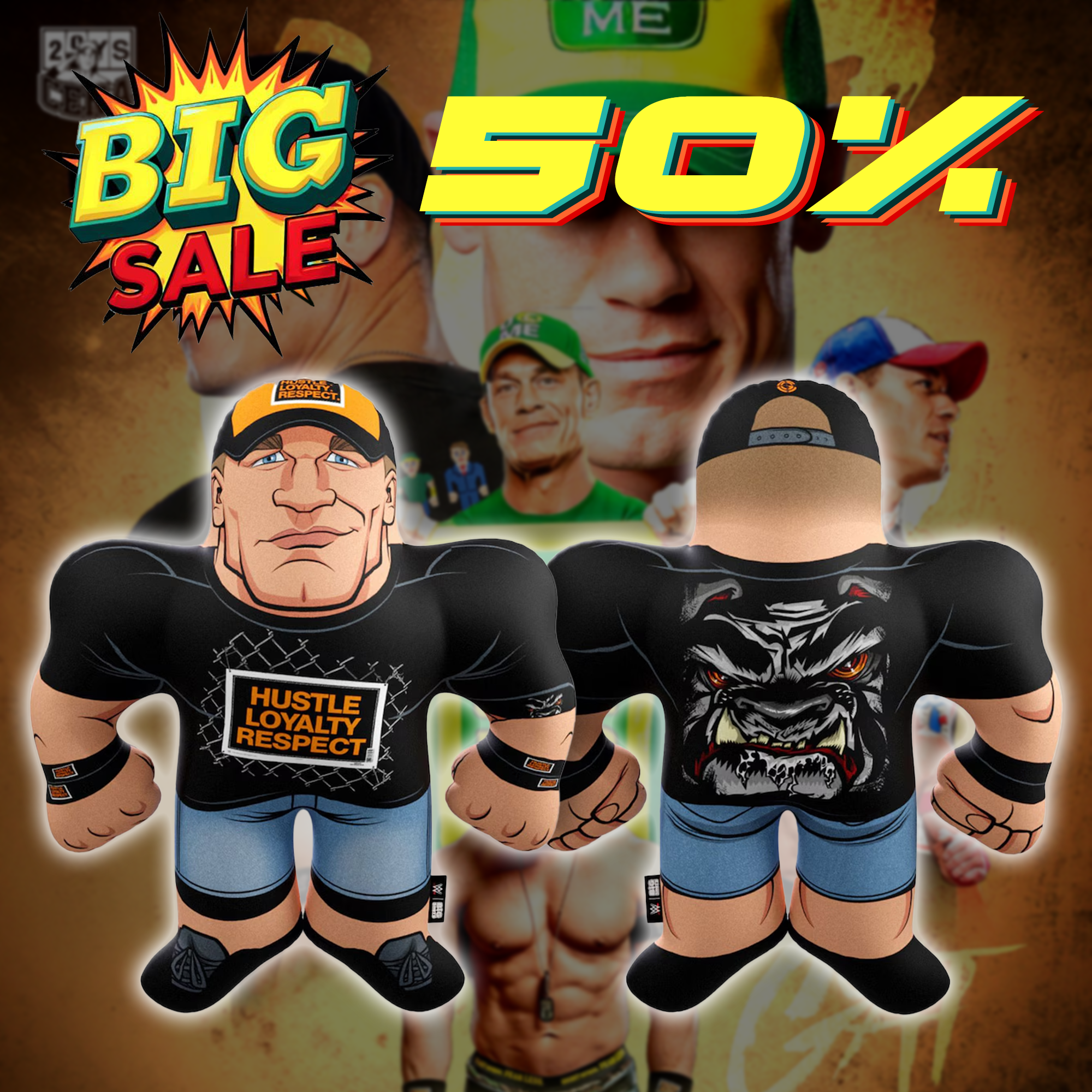ohn Cena Royal Rumble 2008 Big Shots Pillow PT73935