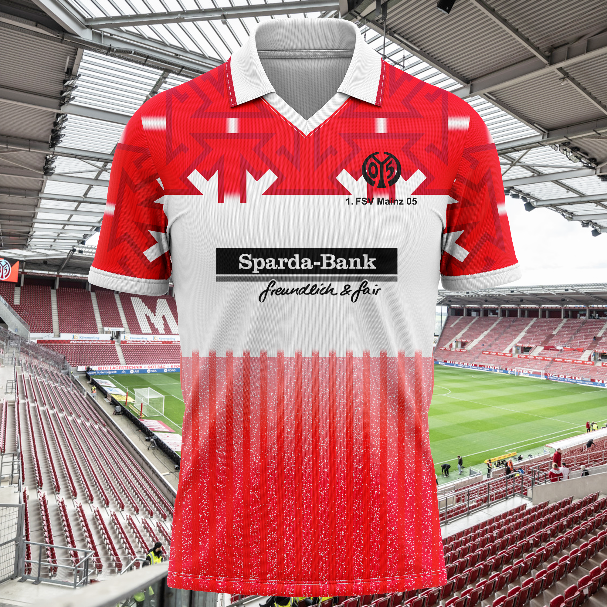 1 FSV Mainz 05 1992- 93 trikot shirt vintage PT73948
